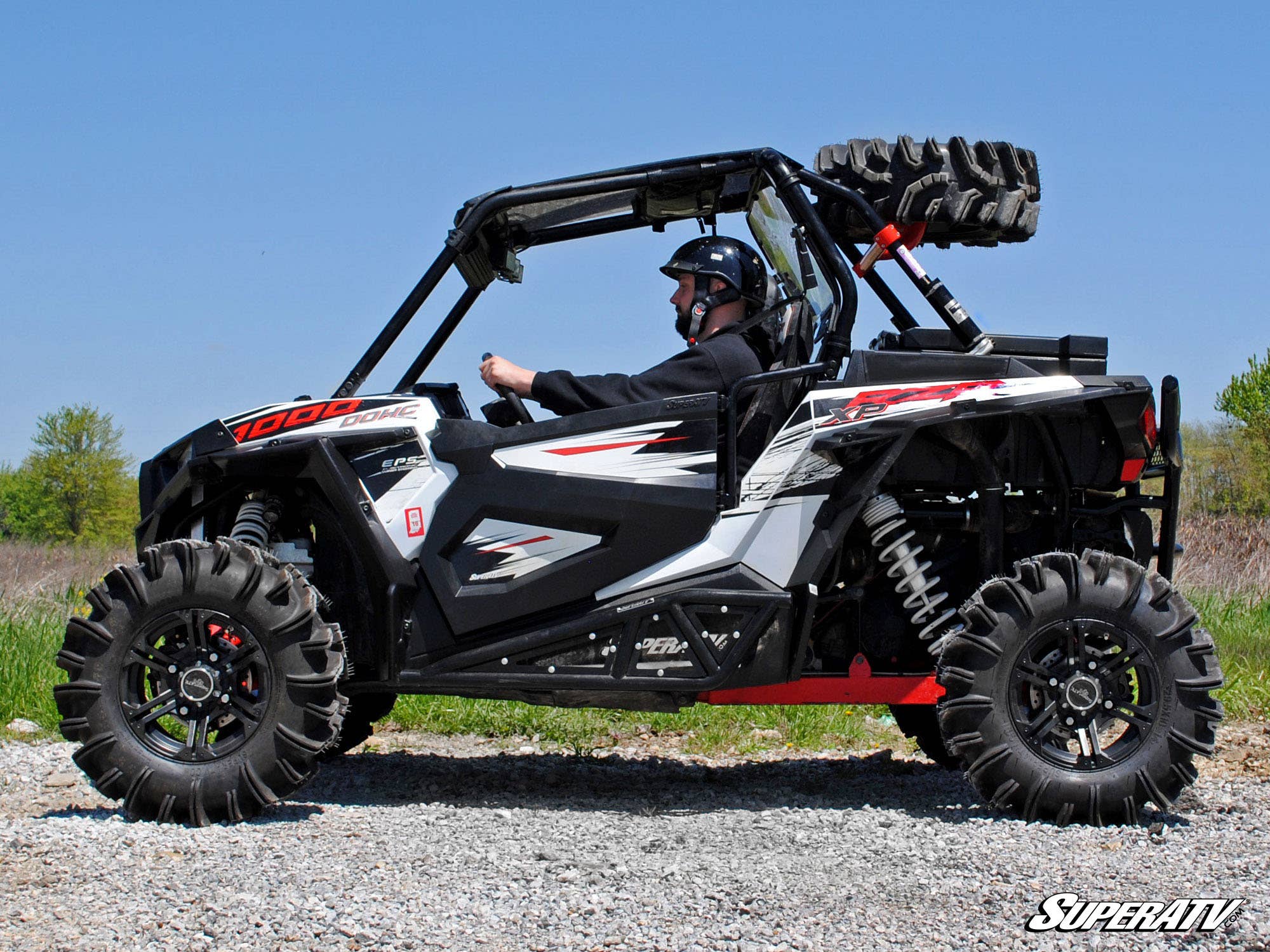 Photo of SuperATV Polaris RZRXP 1000 Spare Tire Carrier by SuperATV - Premium Mounts for UTVs / Side by Sides