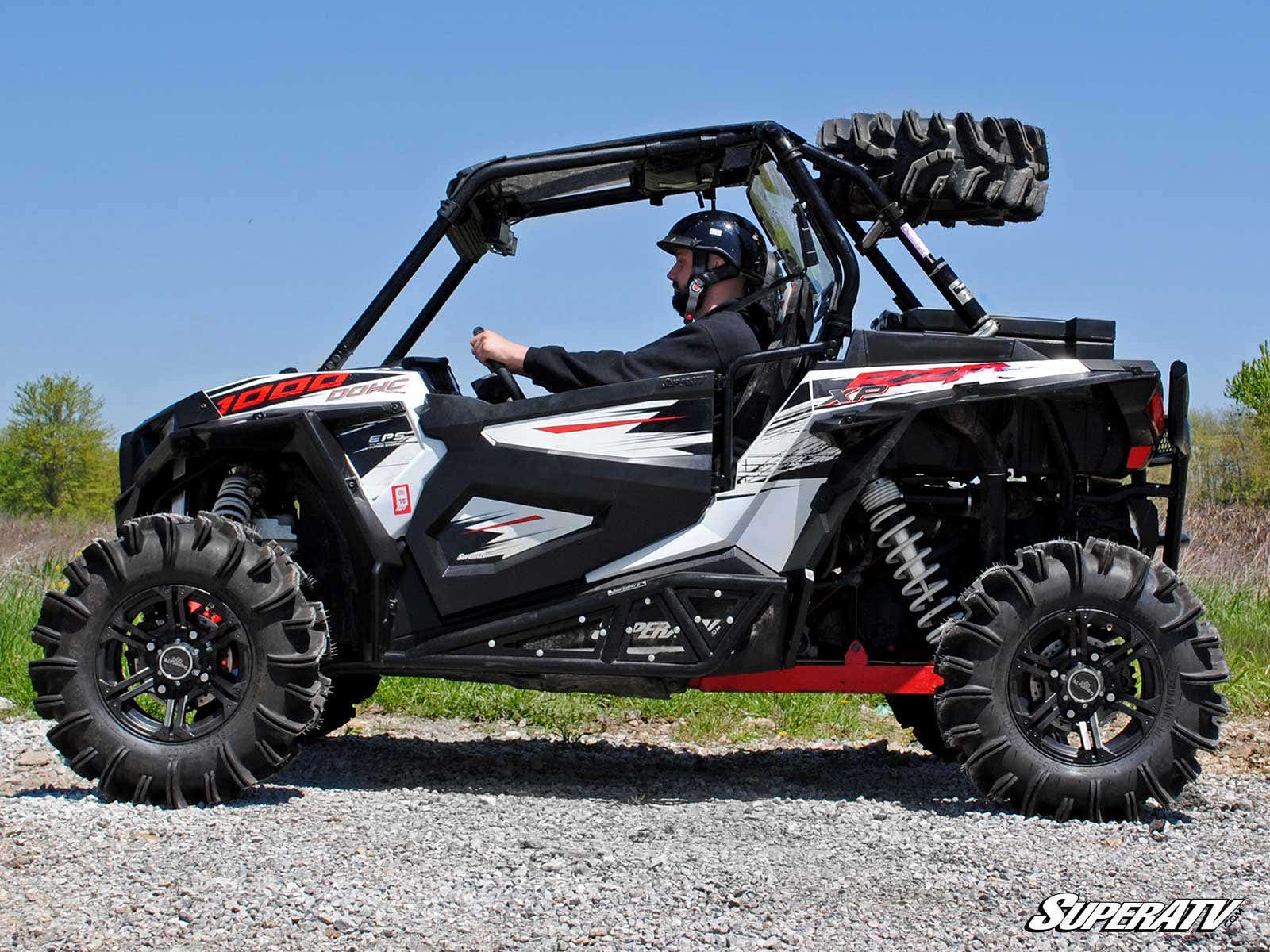 Photo of SuperATV Polaris RZR XP Turbo Spare Tire Carrier by SuperATV - Premium Storage for UTVs / Side by Sides