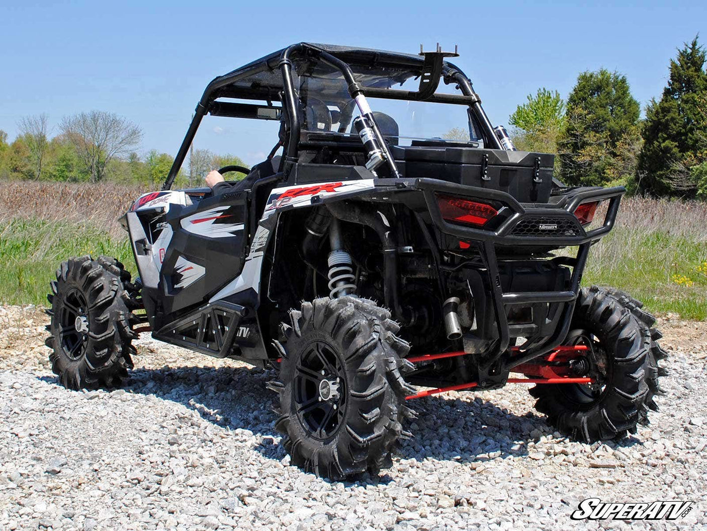 Photo of SuperATV Polaris RZR XP Turbo Spare Tire Carrier by SuperATV - Premium Storage for UTVs / Side by Sides