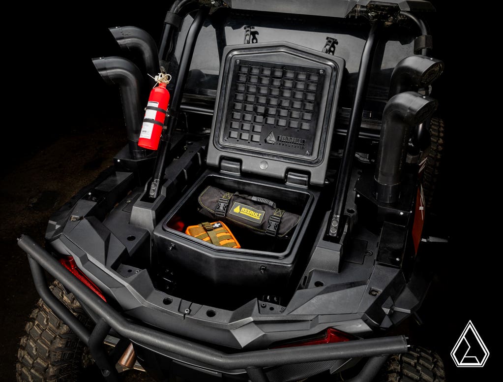 Photo of SuperATV Assault Industries Cooler/Cargo Box for Polaris RZR XP Turbo by SuperATV - Premium Storage for UTVs / Side by Sides