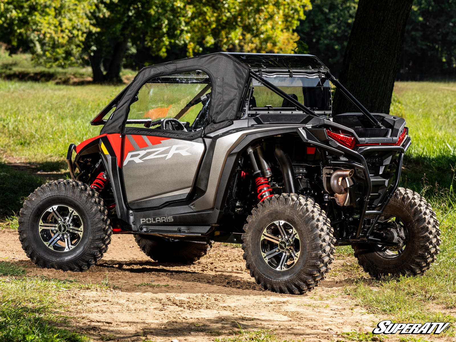 Photo of SuperATV Polaris RZR XP Primal Soft Cab Enclosure Upper Doors by SuperATV - Premium Body for UTVs / Side by Sides