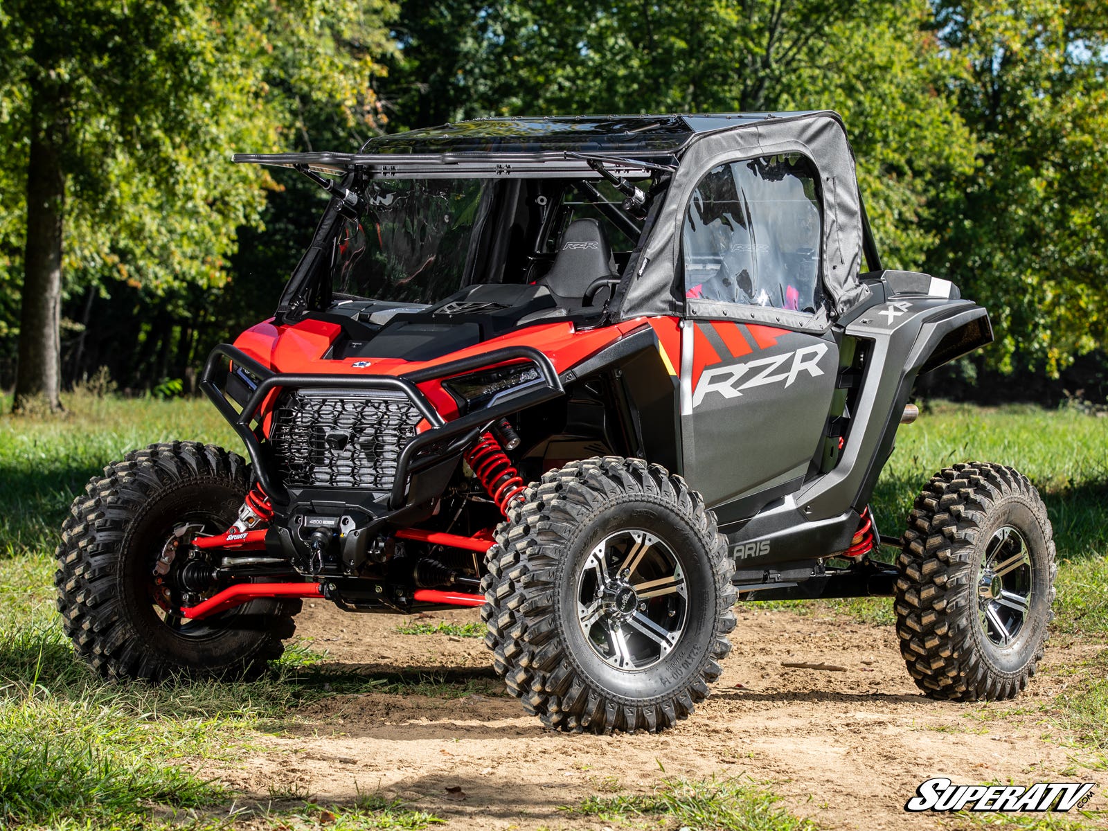 Photo of SuperATV Polaris RZR XP Primal Soft Cab Enclosure Upper Doors by SuperATV - Premium Body for UTVs / Side by Sides