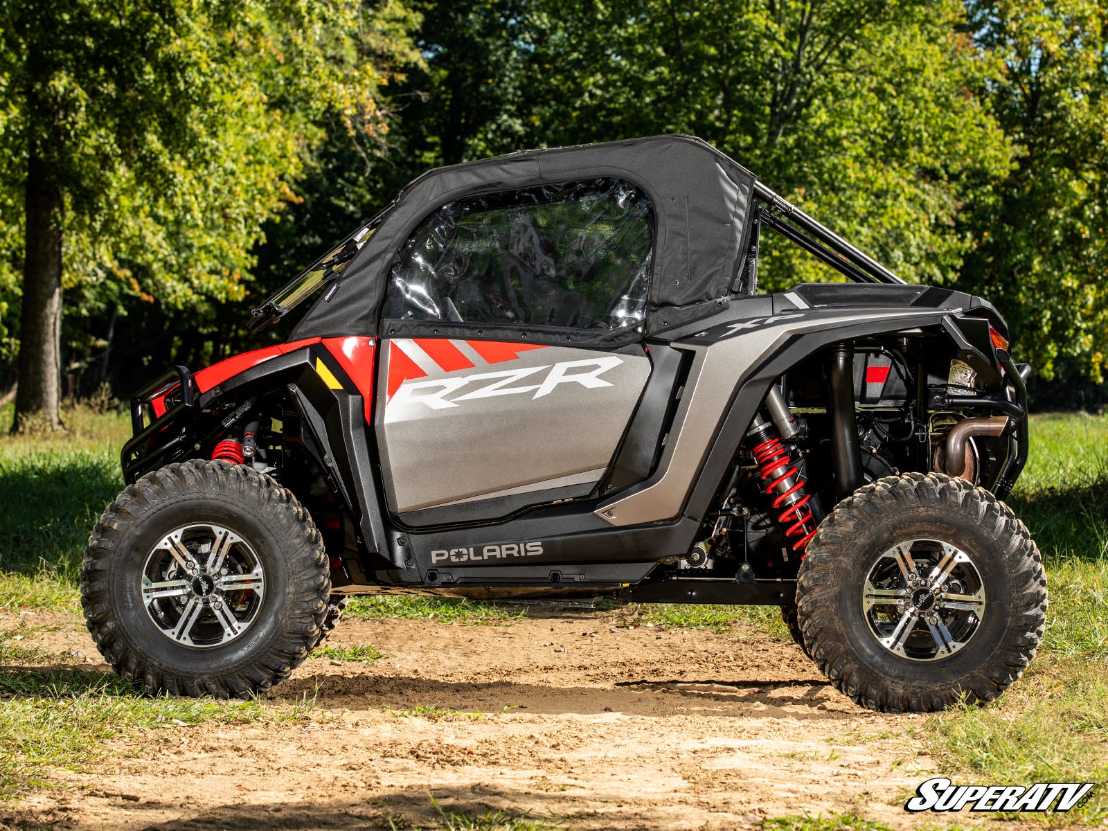 Photo of SuperATV Polaris RZR XP Primal Soft Cab Enclosure Upper Doors by SuperATV - Premium Body for UTVs / Side by Sides