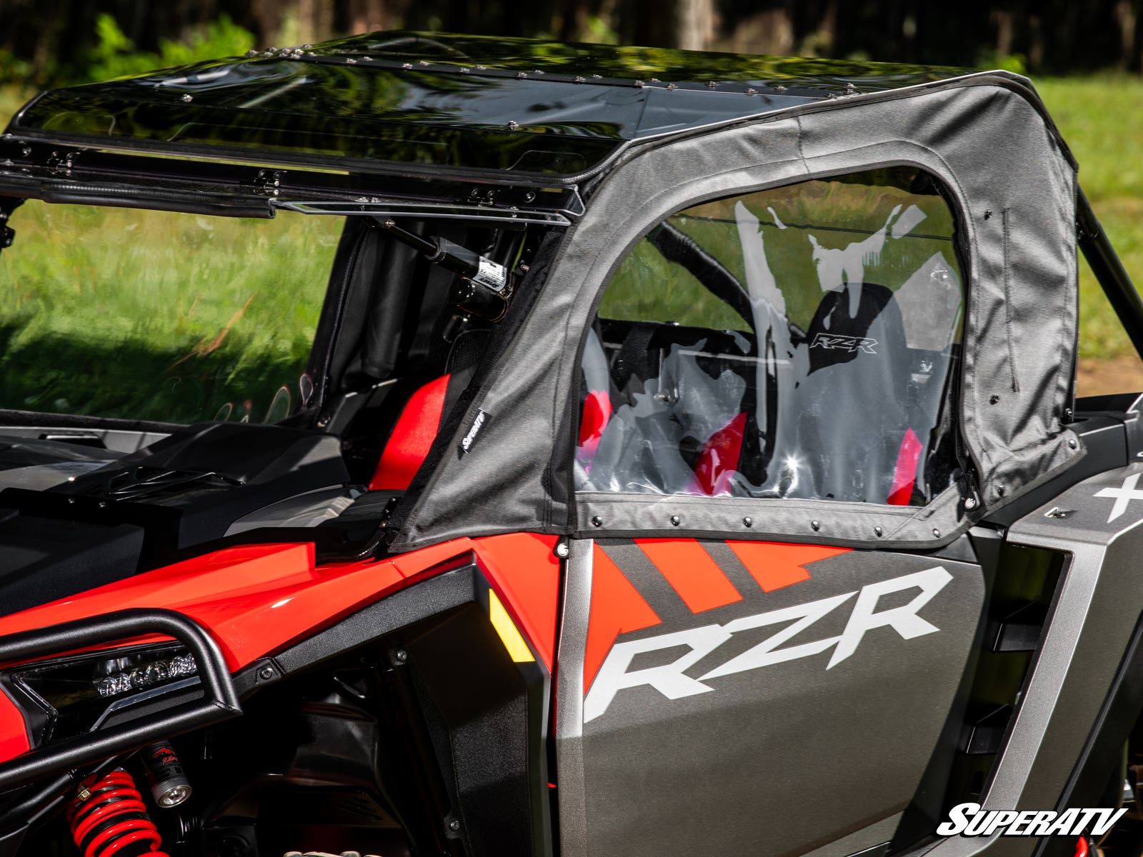 Photo of SuperATV Polaris RZR XP Primal Soft Cab Enclosure Upper Doors by SuperATV - Premium Body for UTVs / Side by Sides