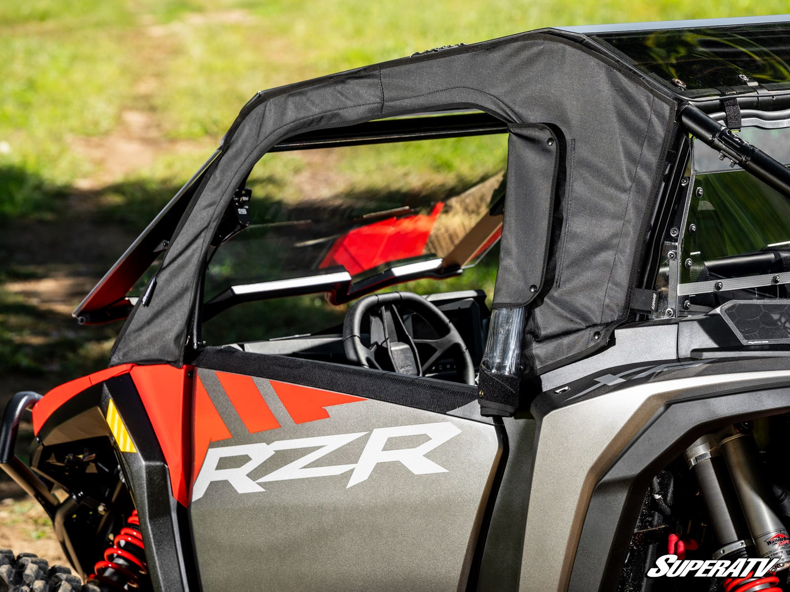 Photo of SuperATV Polaris RZR XP Primal Soft Cab Enclosure Upper Doors by SuperATV - Premium Body for UTVs / Side by Sides