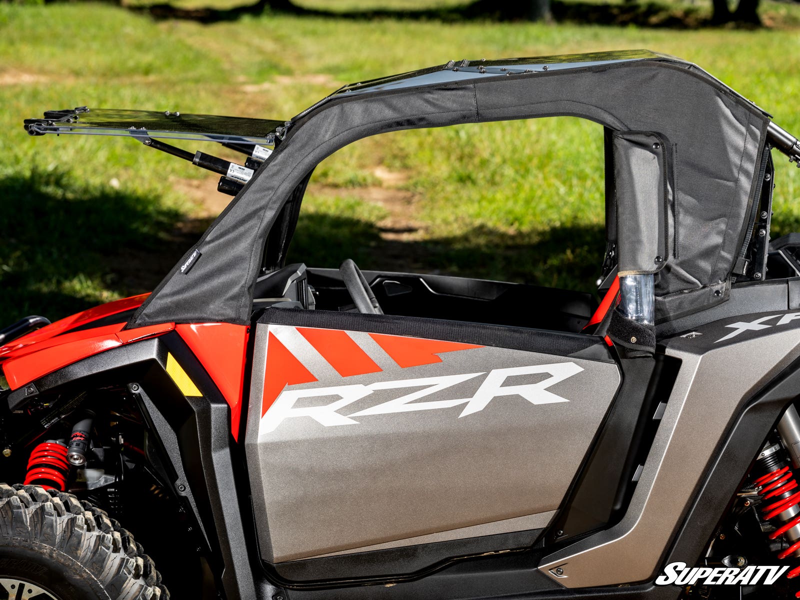 Photo of SuperATV Polaris RZR XP Primal Soft Cab Enclosure Upper Doors by SuperATV - Premium Body for UTVs / Side by Sides