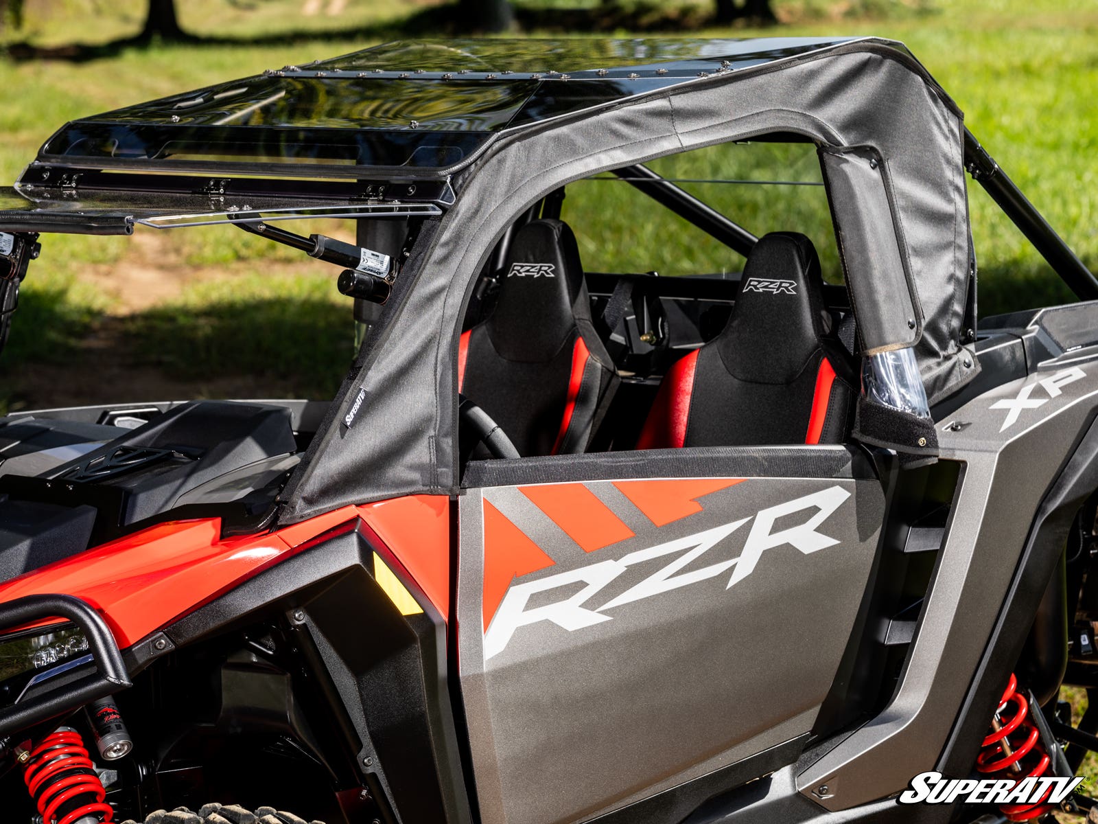 Photo of SuperATV Polaris RZR XP Primal Soft Cab Enclosure Upper Doors by SuperATV - Premium Body for UTVs / Side by Sides