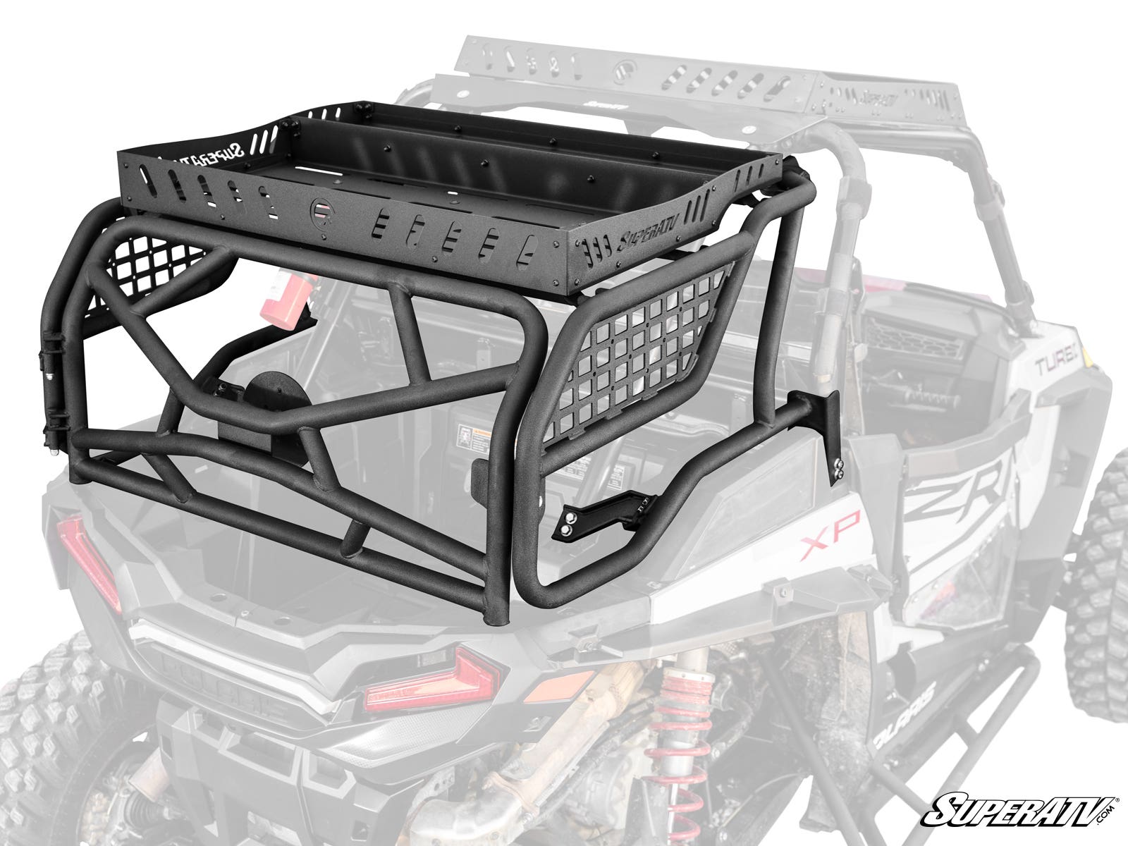 Photo of SuperATV Polaris RZR XP Turbo Outfitter Sport Bed Rack by SuperATV - Premium Storage for UTVs / Side by Sides