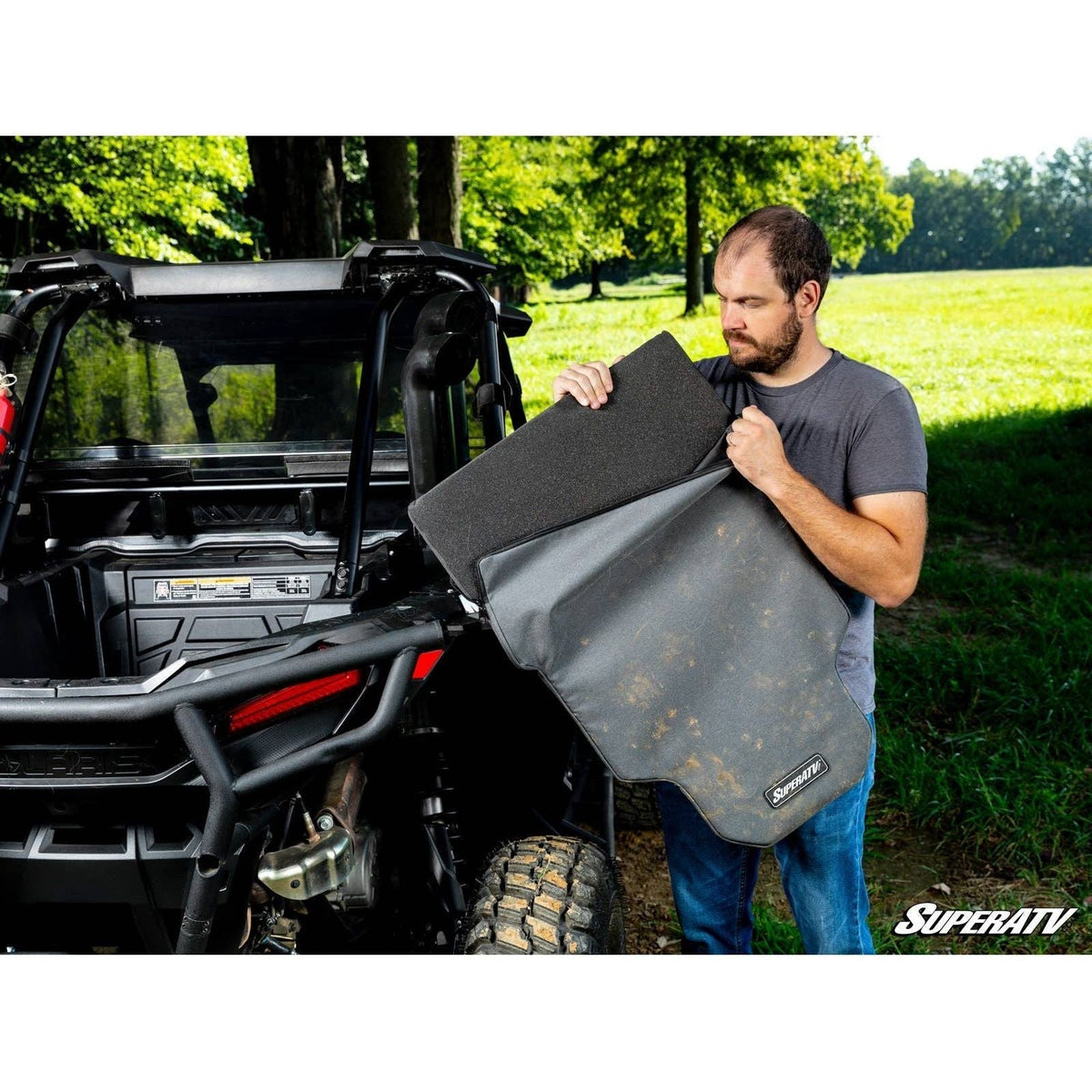 Photo of Polaris RZR Turbo S Padded Heat Shield by SuperATV - Premium Body for UTVs / Side by Sides
