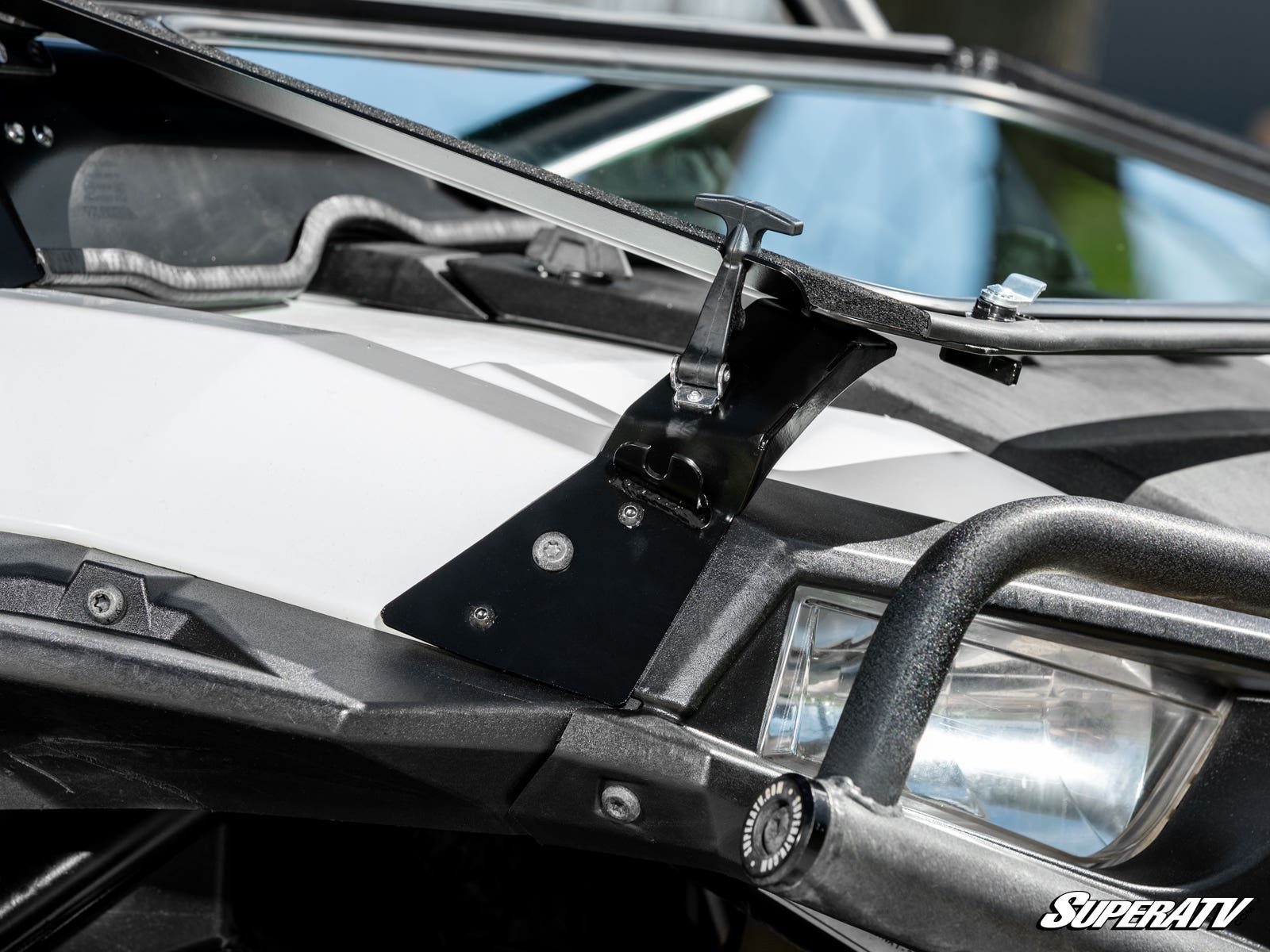 Photo of SuperATV Polaris RZR 900 Flip Down Glass Windshield by SuperATV - Premium Windshields for UTVs / Side by Sides