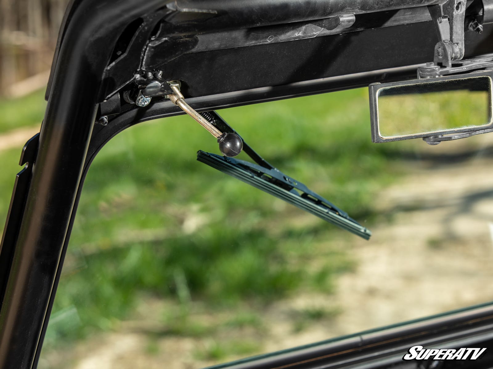 Photo of SuperATV Polaris RZR 900 Flip Down Glass Windshield by SuperATV - Premium Windshields for UTVs / Side by Sides