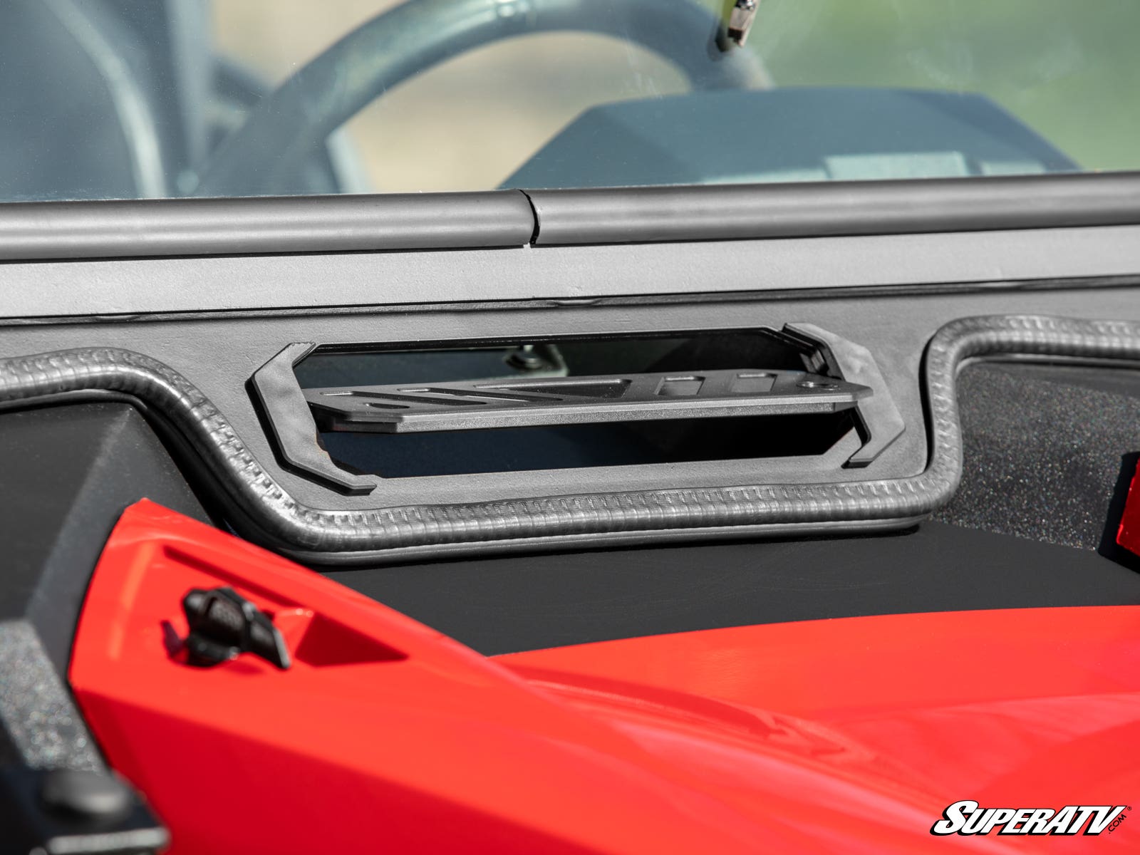 Photo of SuperATV Polaris RZR XP Turbo Flip Down Glass Windshield by SuperATV - Premium Windshields for UTVs / Side by Sides