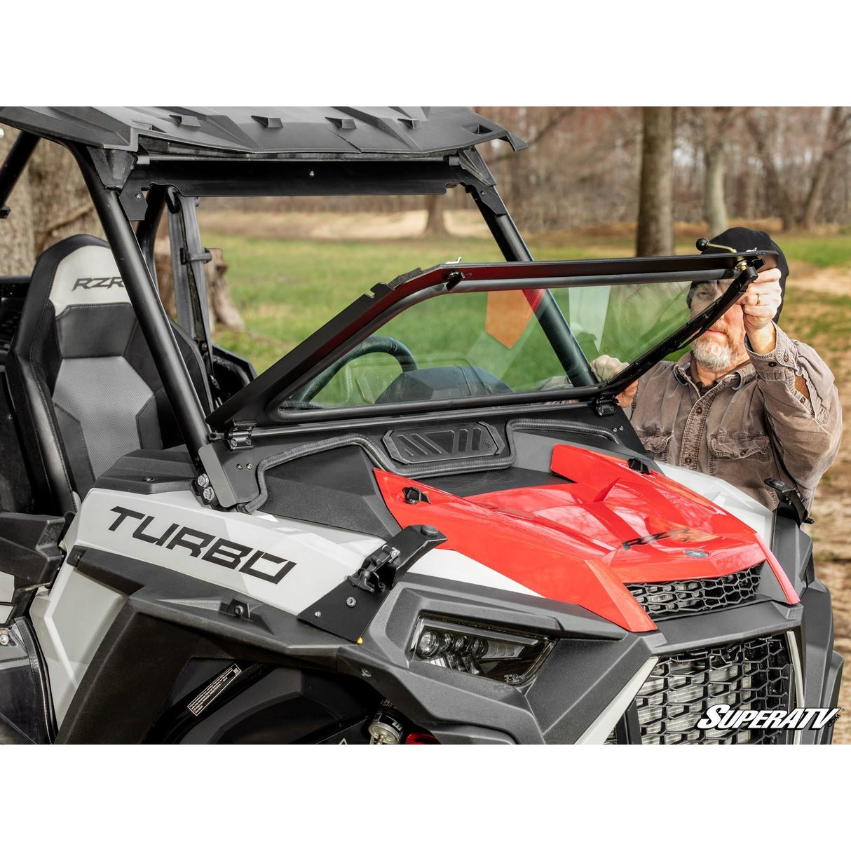 Polaris RZR XP 1000 Flip Down Glass Windshield