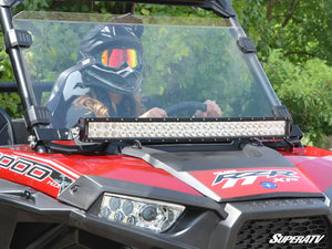 SuperATV Polaris RZR 30" Light Bar Mounting Bracket - Flush to Hood