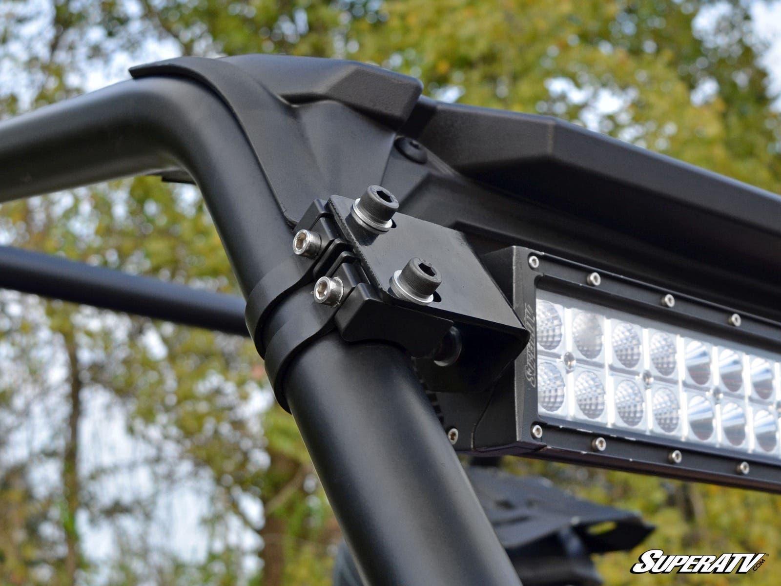 Photo of SuperATV Polaris RZR 30" Straight/Curved Light Bar Cage Mounting Bracket by SuperATV - Premium Mounts for UTVs / Side by Sides