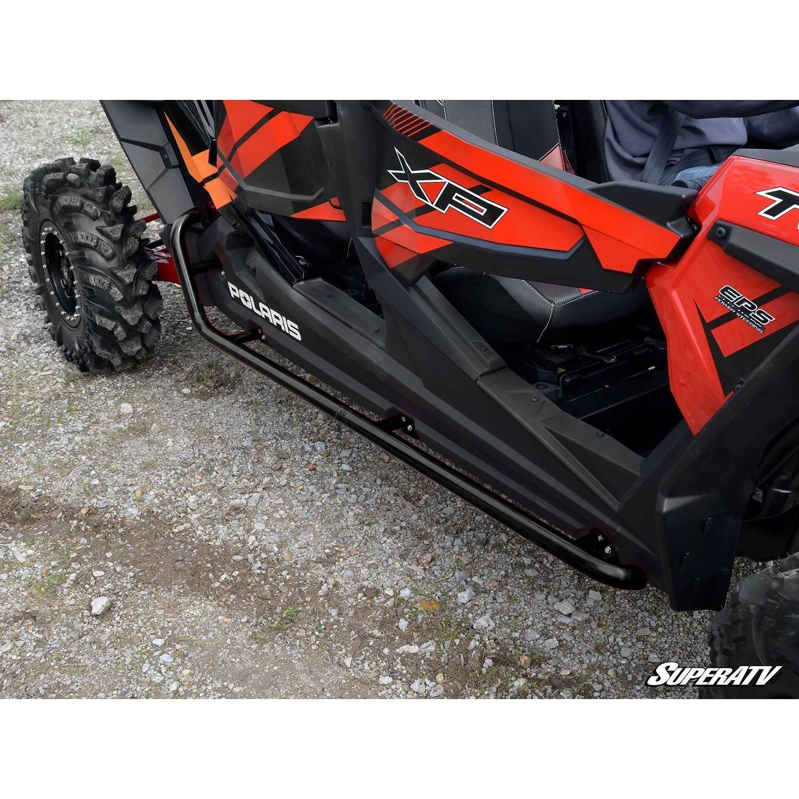 Photo of Polaris RZR 4 Turbo S Rock Sliding Nerf Bars by SuperATV - Premium Bumpers for UTVs / Side by Sides