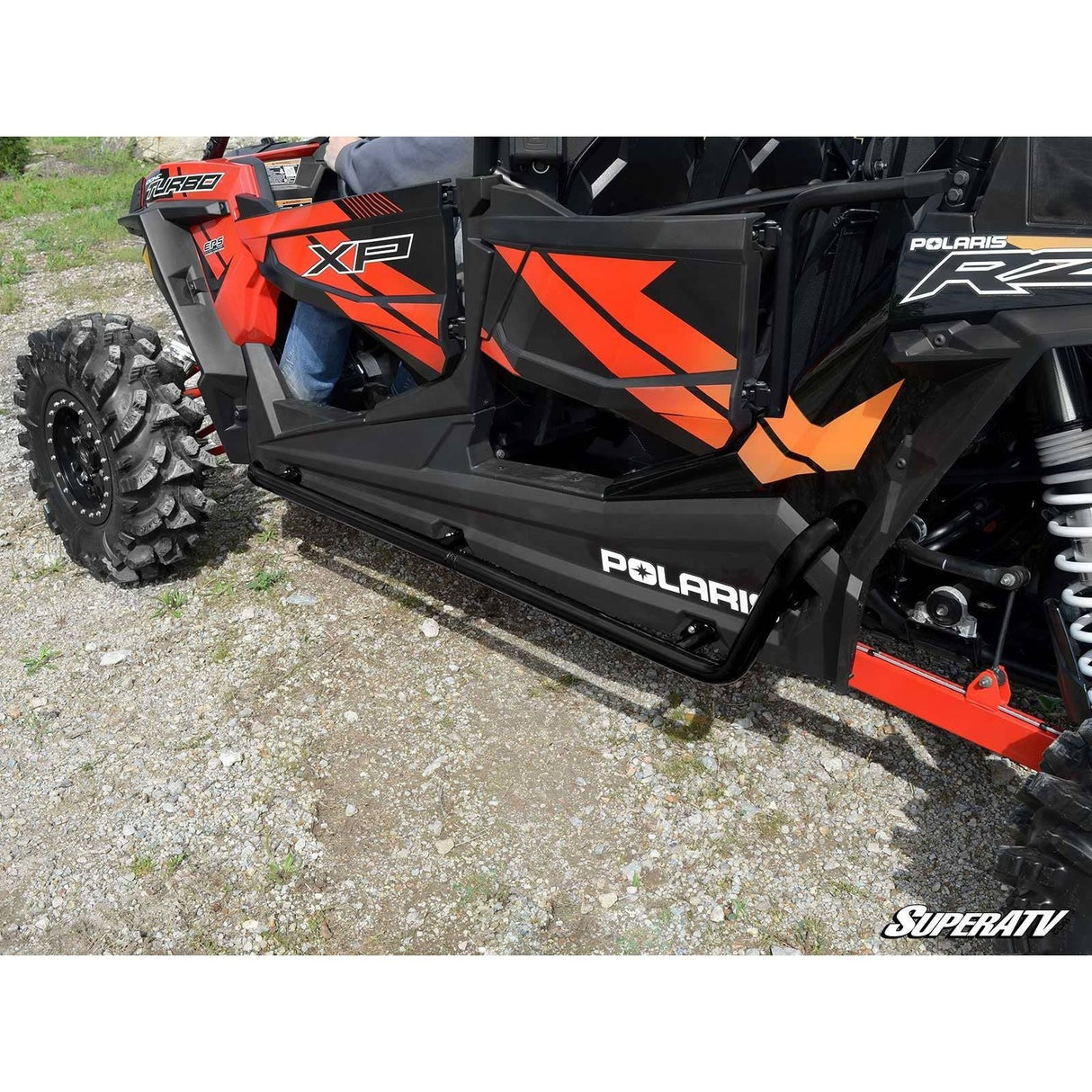 Polaris RZR 4 Turbo S Rock Sliding Nerf Bars