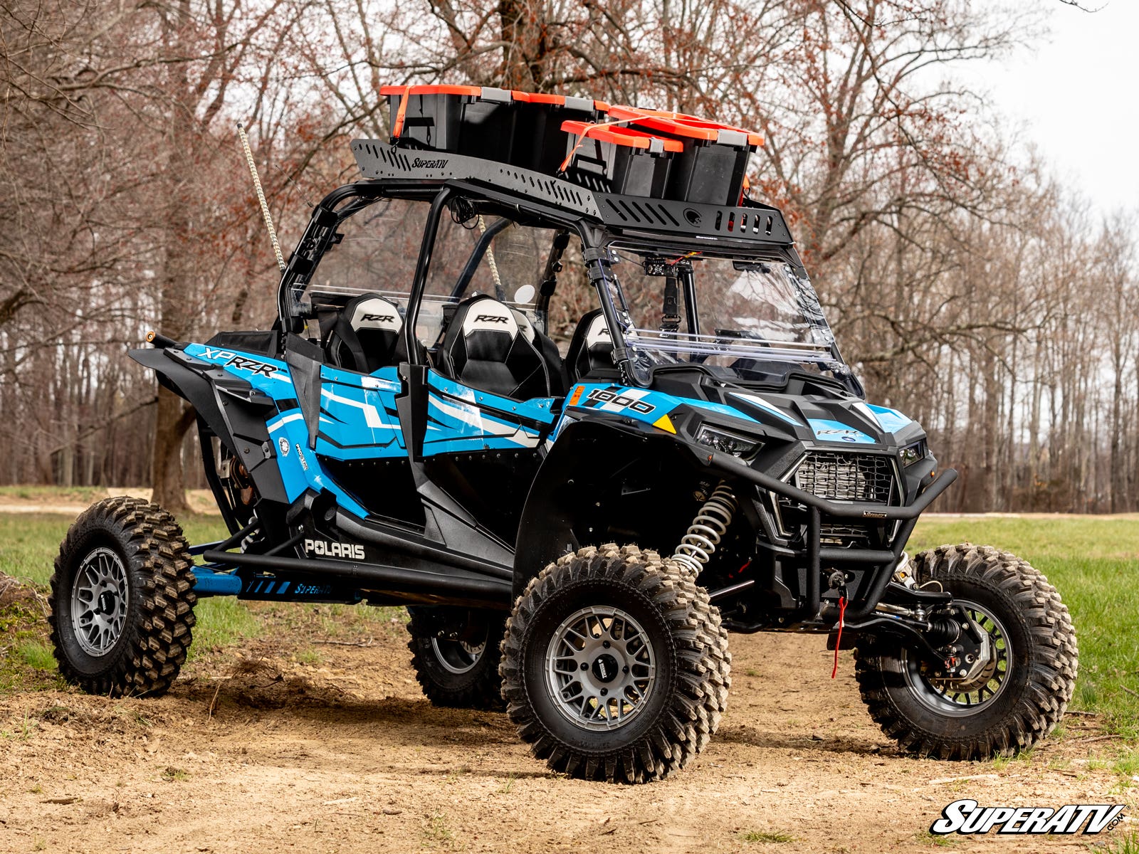 Photo of SuperATV Polaris RZR XP 4 Turbo Outfitter Sport Roof Rack by SuperATV - Premium Storage for UTVs / Side by Sides