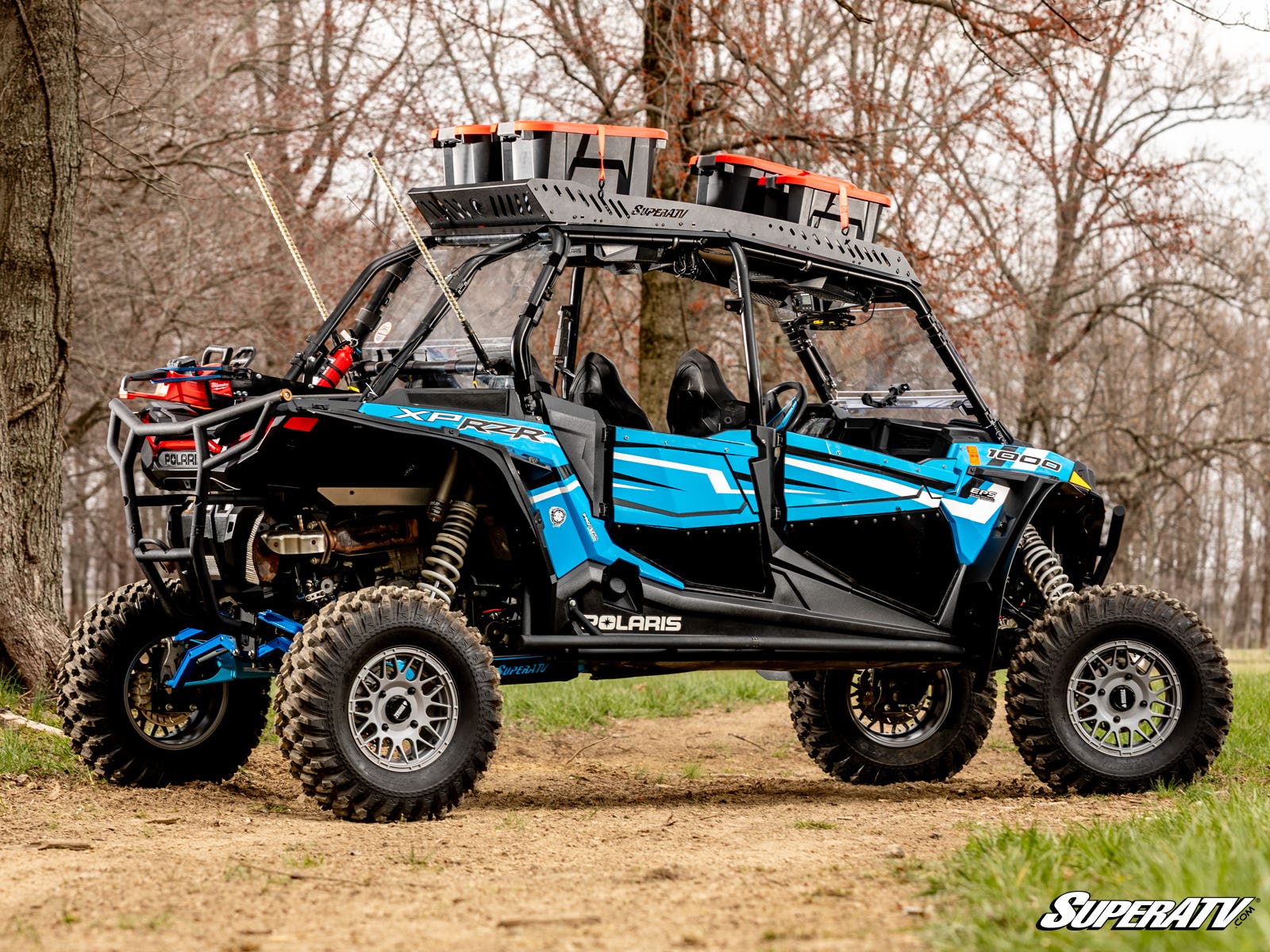 Photo of SuperATV Polaris RZR XP 4 Turbo Outfitter Sport Roof Rack by SuperATV - Premium Storage for UTVs / Side by Sides