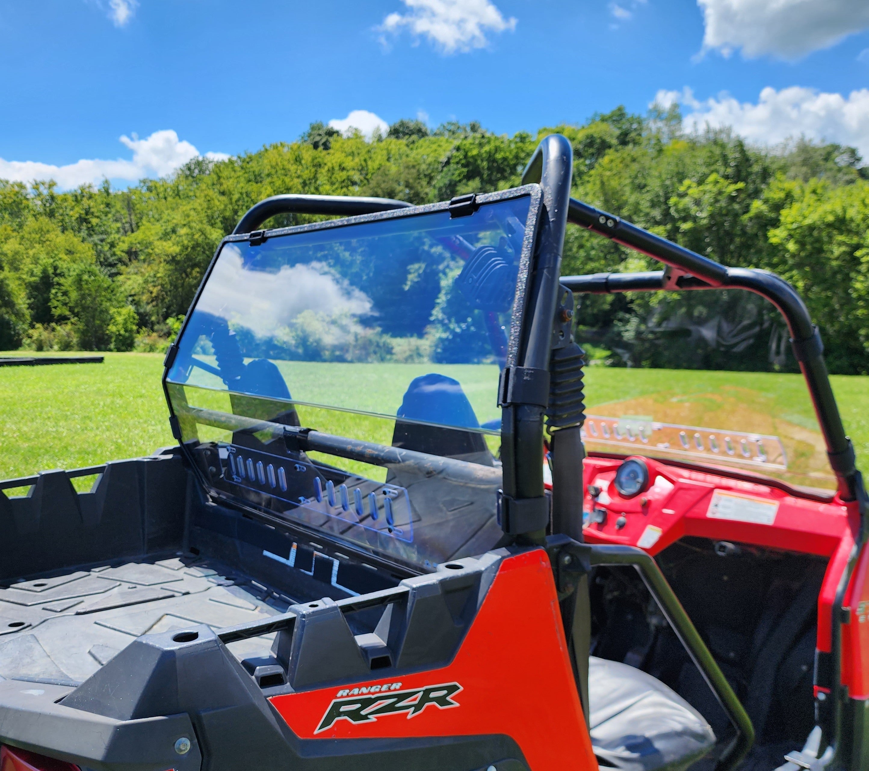 Photo of Polaris RZR 570/800/900 - 1 Pc Lexan Back Panel w/Vent Option by 3 Star UTV - Premium Windshields for UTVs / Side by Sides