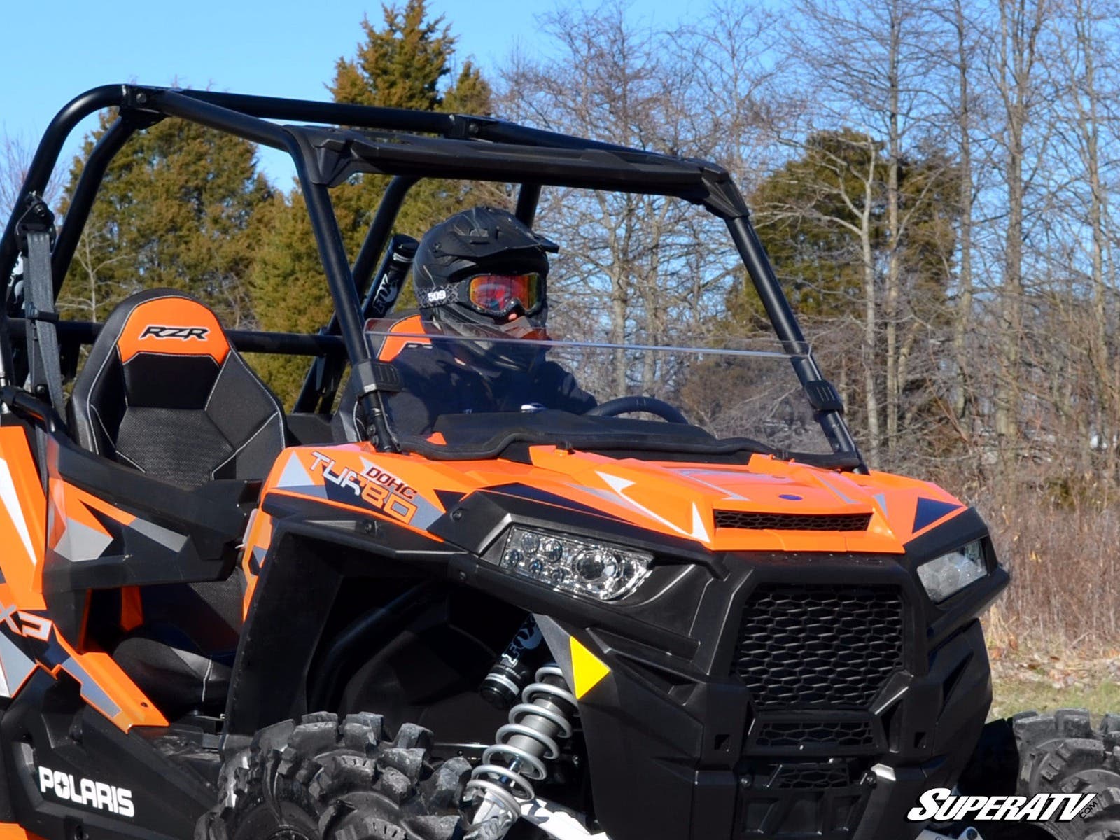 Photo of SuperATV Polaris RZR XP Turbo Half Windshield by SuperATV - Premium Windshields for UTVs / Side by Sides