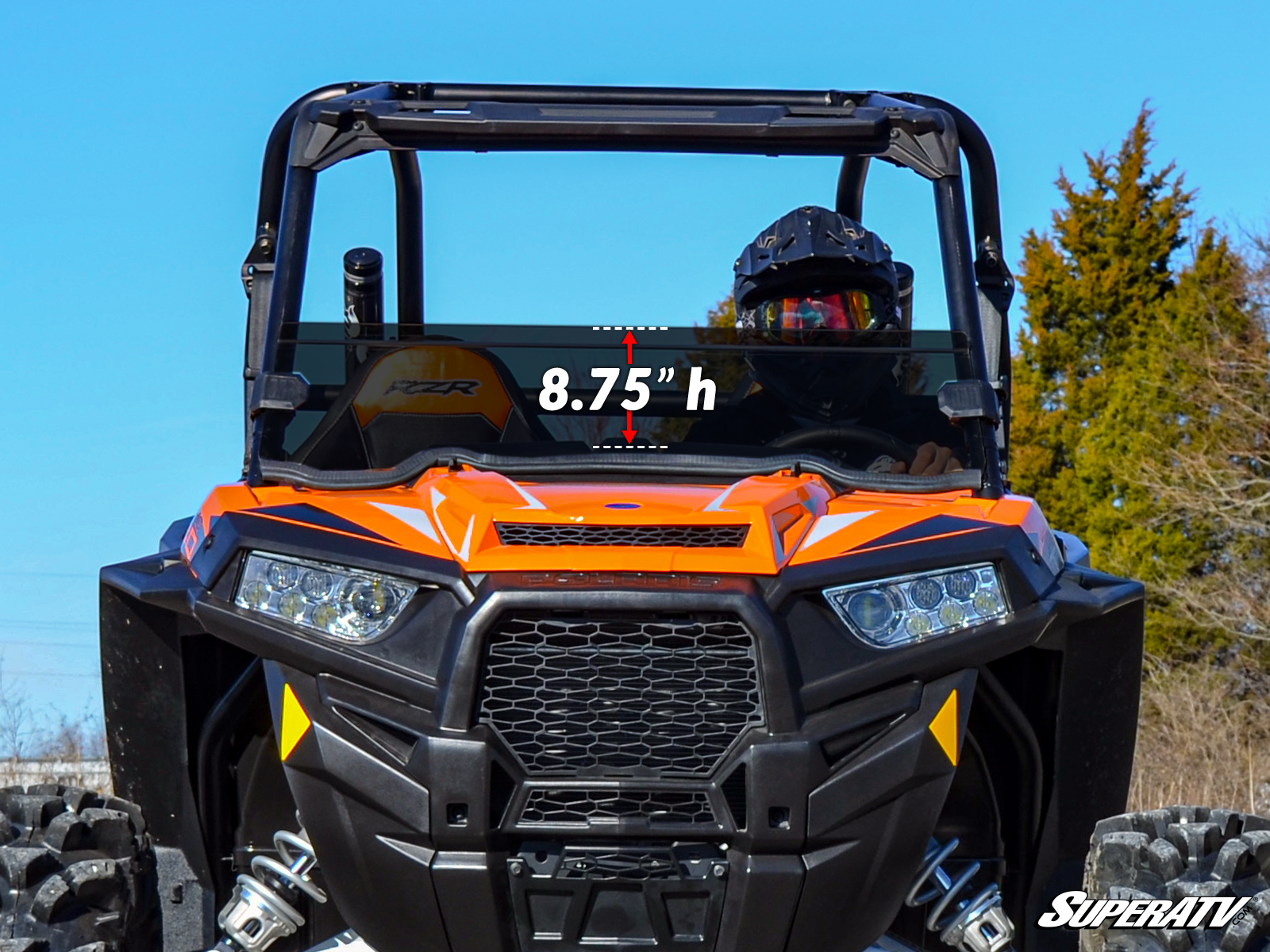 Photo of SuperATV Polaris RZR XP 1000 Half Windshield by SuperATV - Premium Windshields for UTVs / Side by Sides