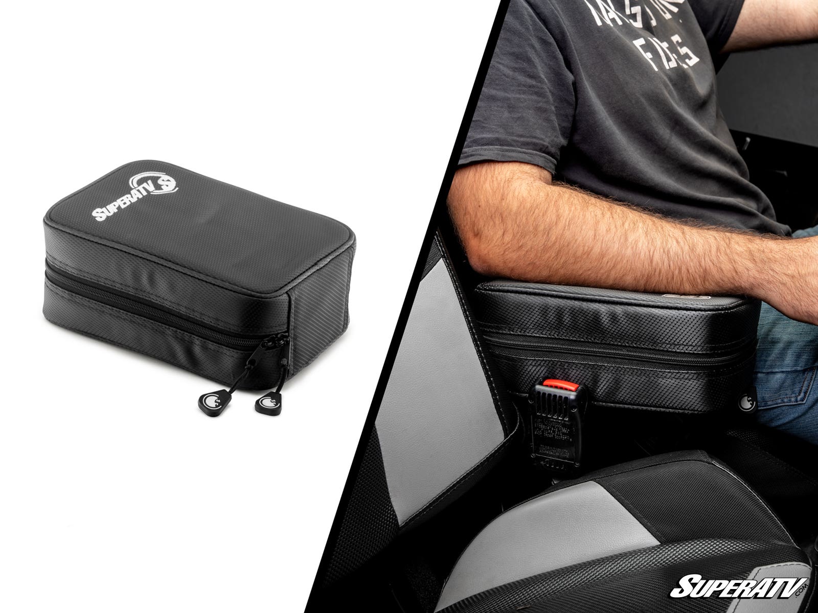 Photo of SuperATV Polaris RZR Armrest Gun Safe by SuperATV - Premium Storage for UTVs / Side by Sides