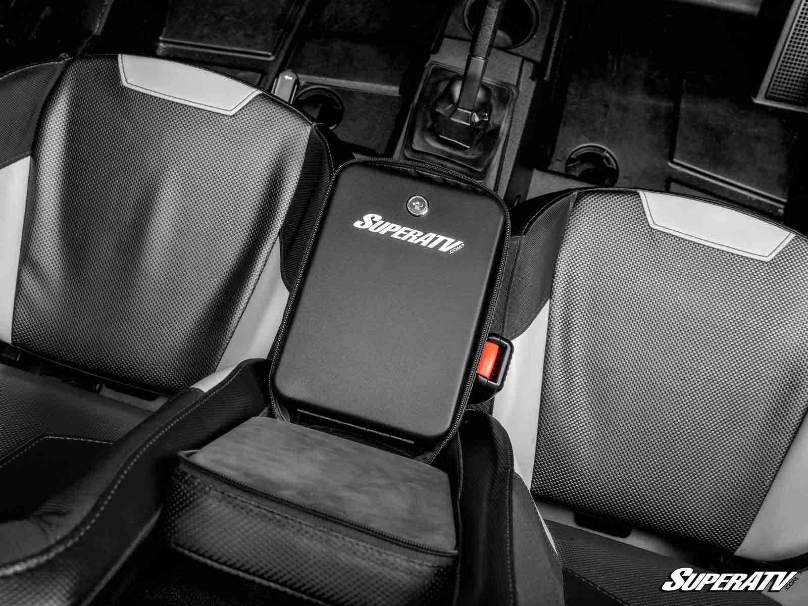 Photo of SuperATV Polaris RZR Armrest Gun Safe by SuperATV - Premium Storage for UTVs / Side by Sides