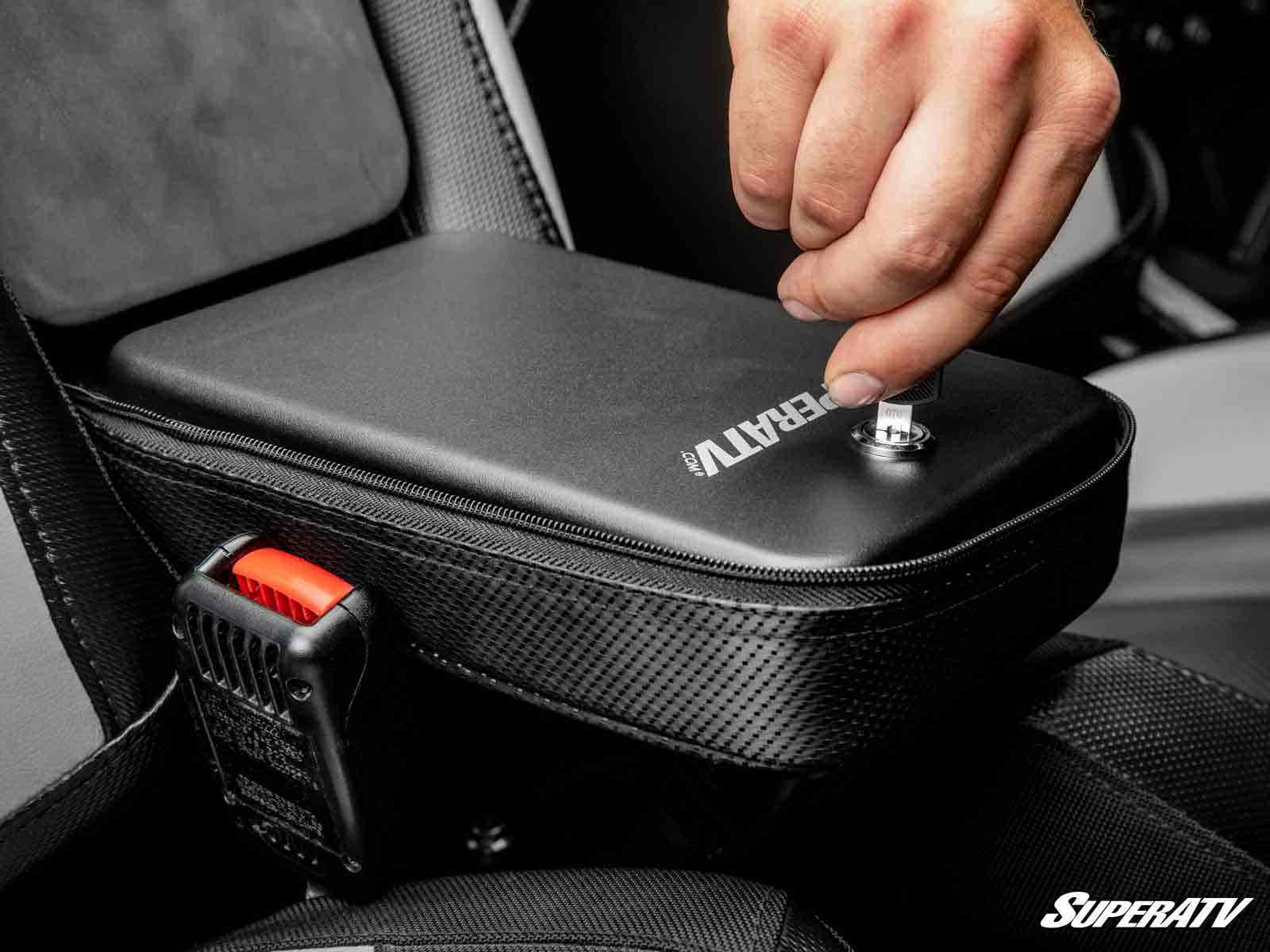 Photo of SuperATV Polaris RZR Armrest Gun Safe by SuperATV - Premium Storage for UTVs / Side by Sides