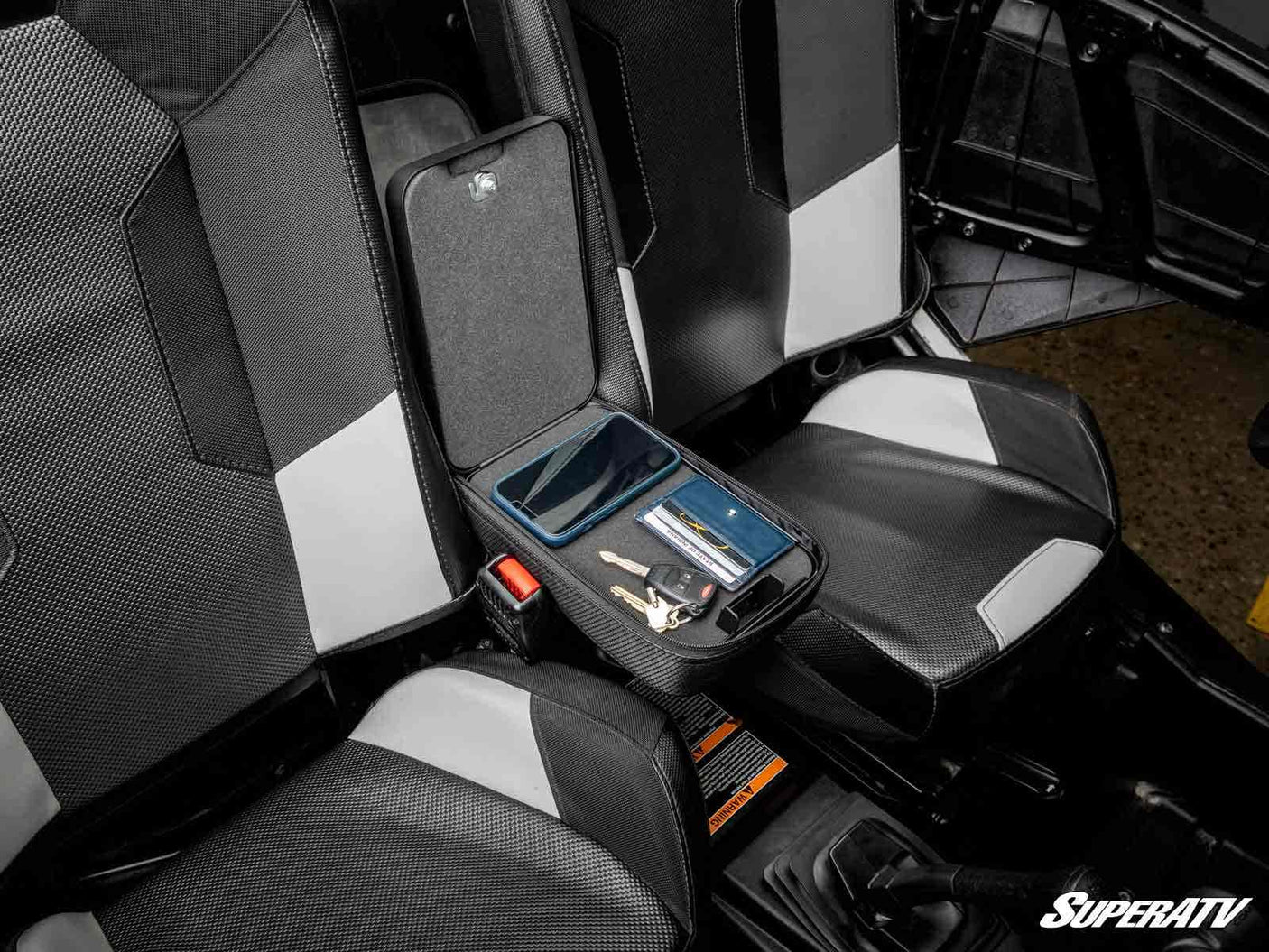 Photo of SuperATV Polaris RZR Armrest Gun Safe by SuperATV - Premium Storage for UTVs / Side by Sides