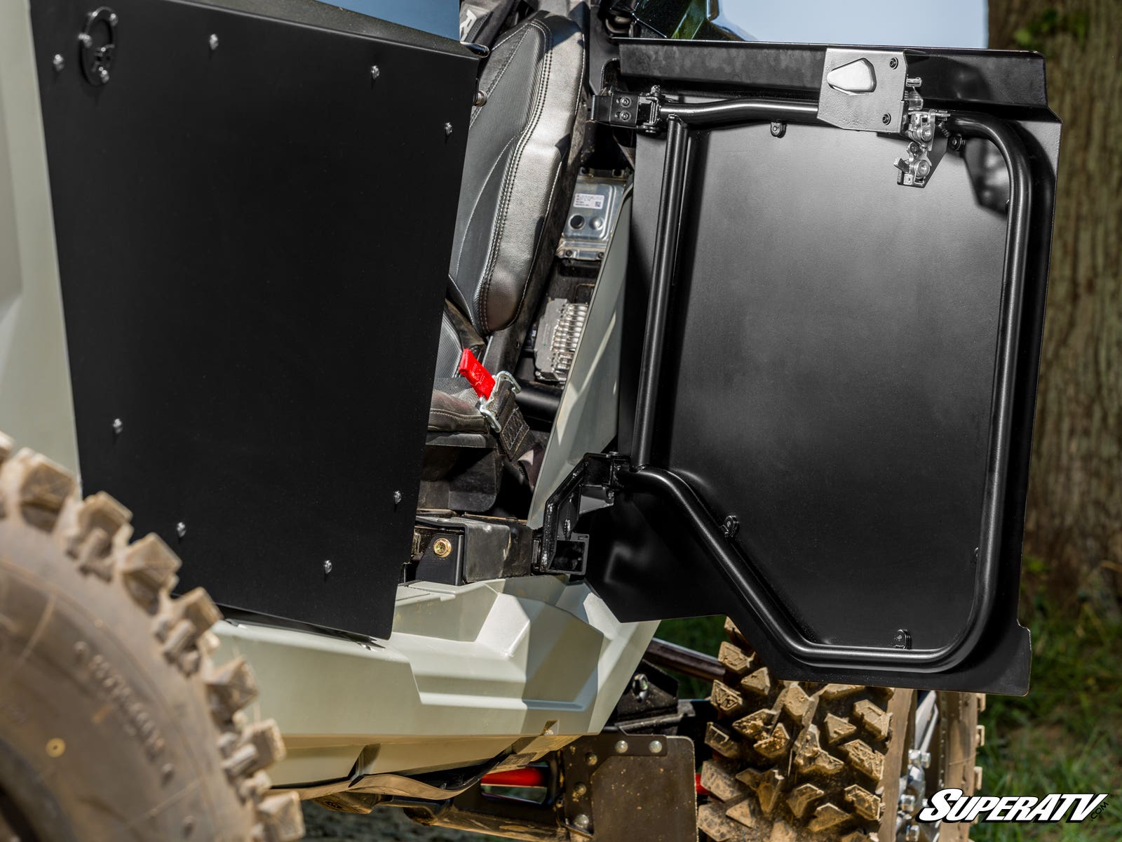 Photo of SuperATV Polaris RZR Turbo R 4 Aluminum Doors by SuperATV - Premium Doors for UTVs / Side by Sides