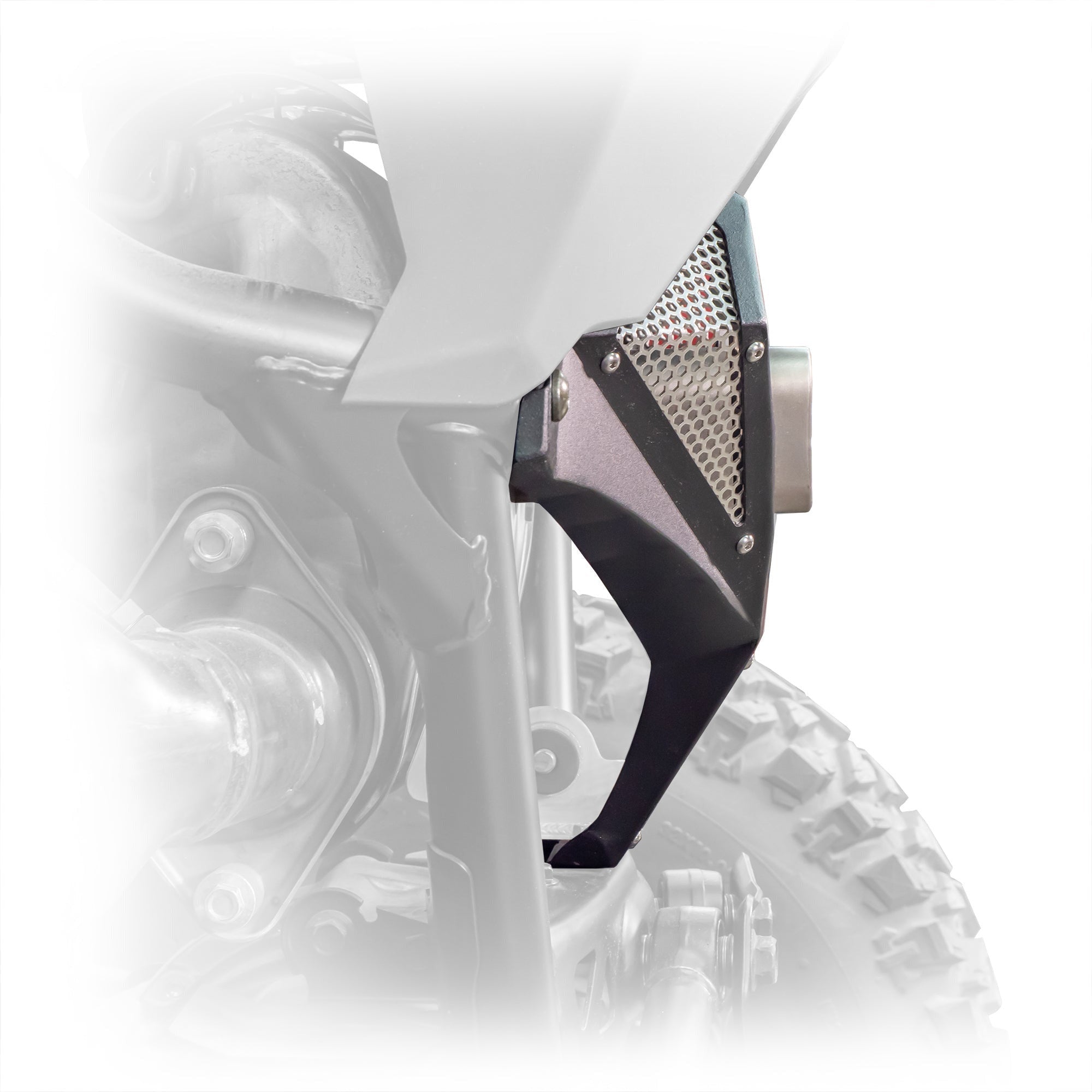 Photo of Polaris RZR Pro R Aluminum Exhaust Cover by DRT Motorsports - Premium Body for UTVs / Side by Sides