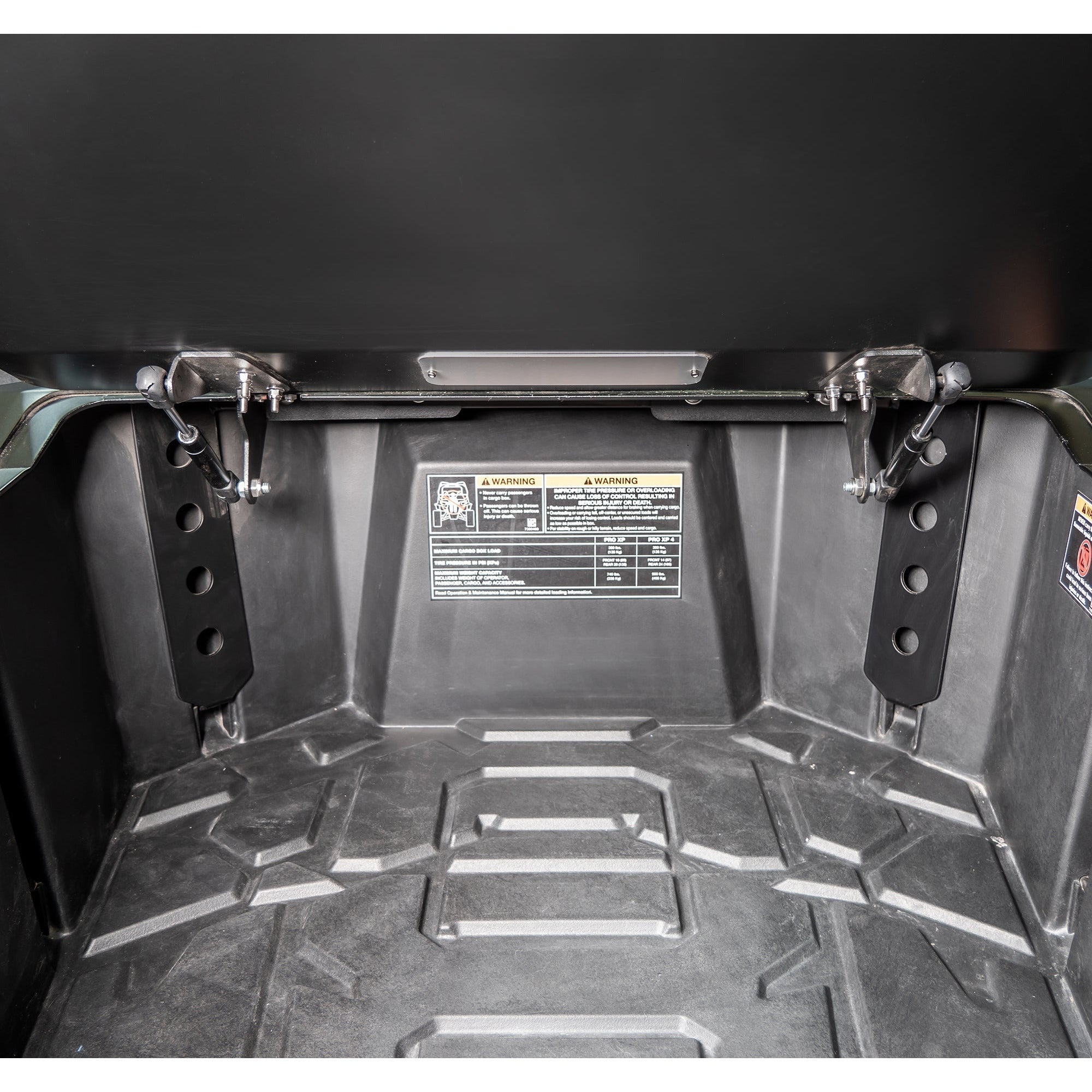 Photo of Polaris RZR Pro / Turbo R Trunk Enclosure Gas Strut Lift Kit by DRT Motorsports - Premium Storage for UTVs / Side by Sides