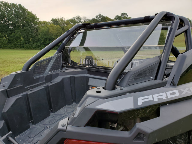 Photo of Polaris RZR PRO XP/Turbo R - 1 Pc Lexan Back Panel w/Clamp and Vent Options by 3 Star UTV - Premium Windshields for UTVs / Side by Sides