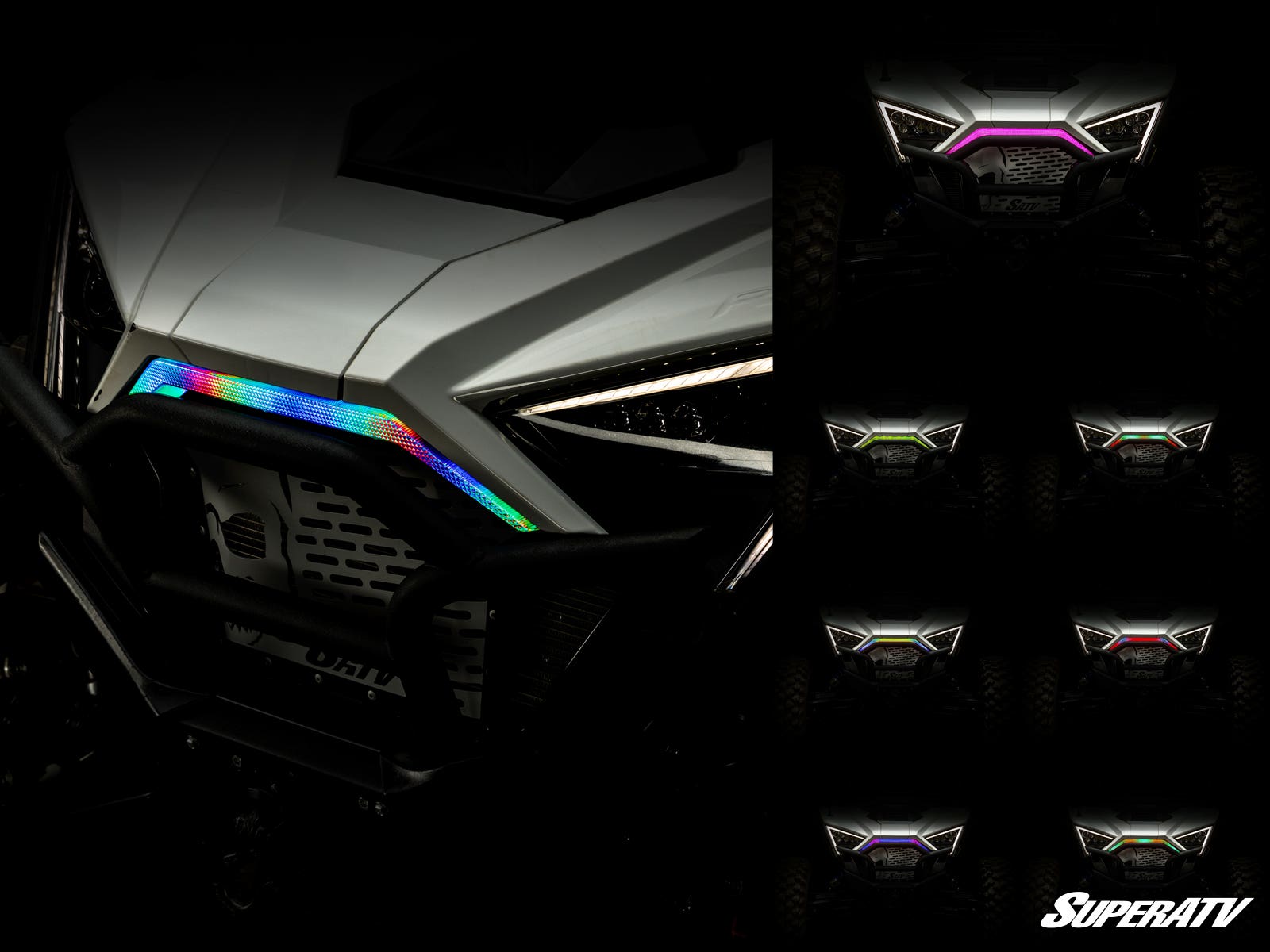 Photo of SuperATV Polaris RZR Turbo R Front Accent Light by SuperATV - Premium Head Lights for UTVs / Side by Sides