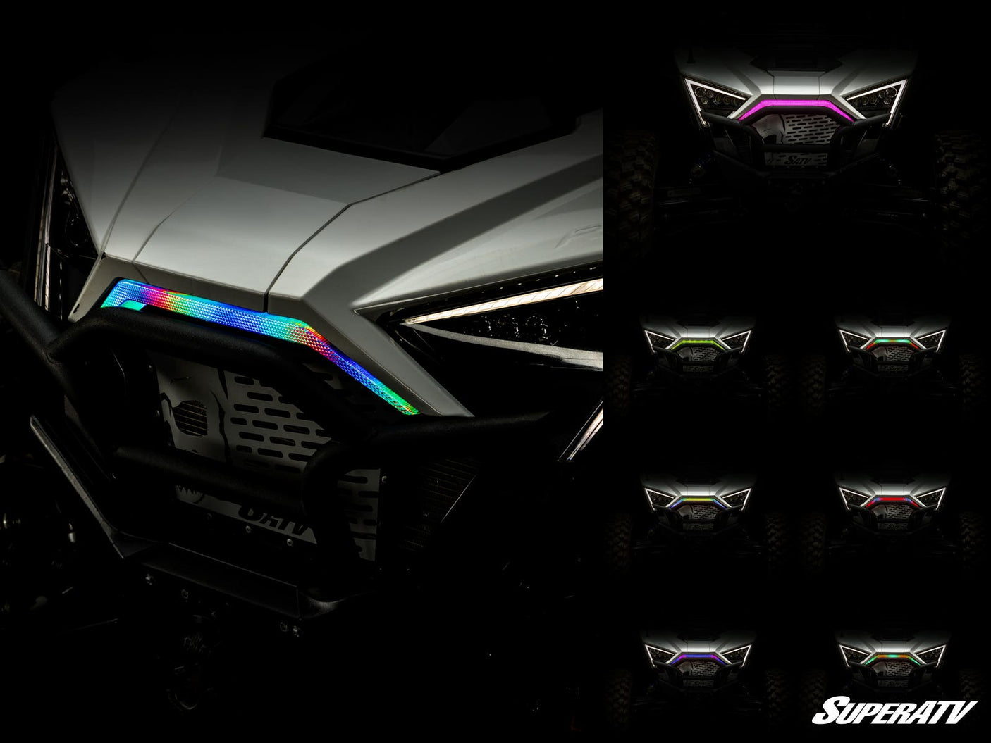 Photo of SuperATV Polaris RZR Turbo R Front Accent Light by SuperATV - Premium Head Lights for UTVs / Side by Sides