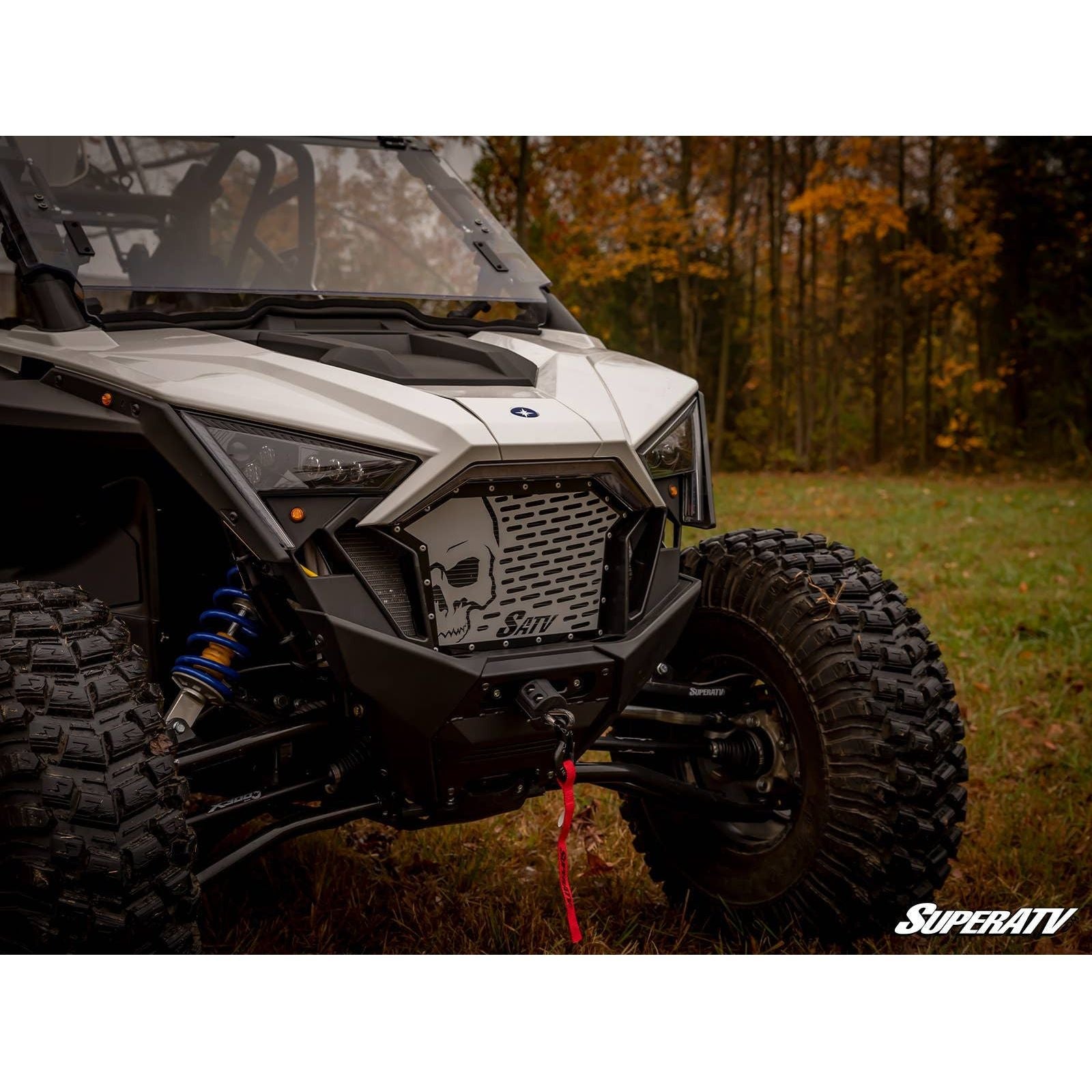 Photo of Polaris RZR Pro XP / Turbo R Skull Style Front Grille Insert by SuperATV - Premium Body for UTVs / Side by Sides