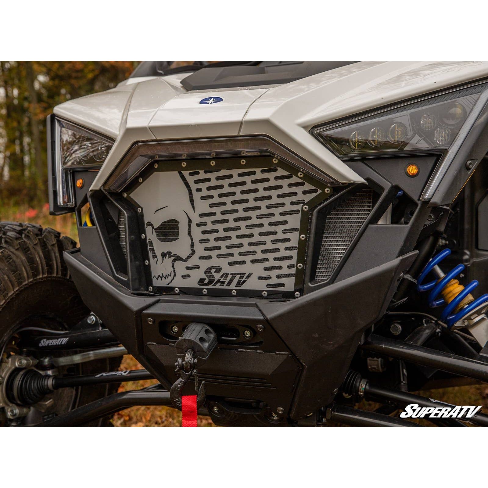 Photo of Polaris RZR Pro XP / Turbo R Skull Style Front Grille Insert by SuperATV - Premium Body for UTVs / Side by Sides