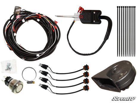 Polaris RZR Plug &amp; Play Turn Signal Kit with Steering Column and Dash Horn Kit 19+