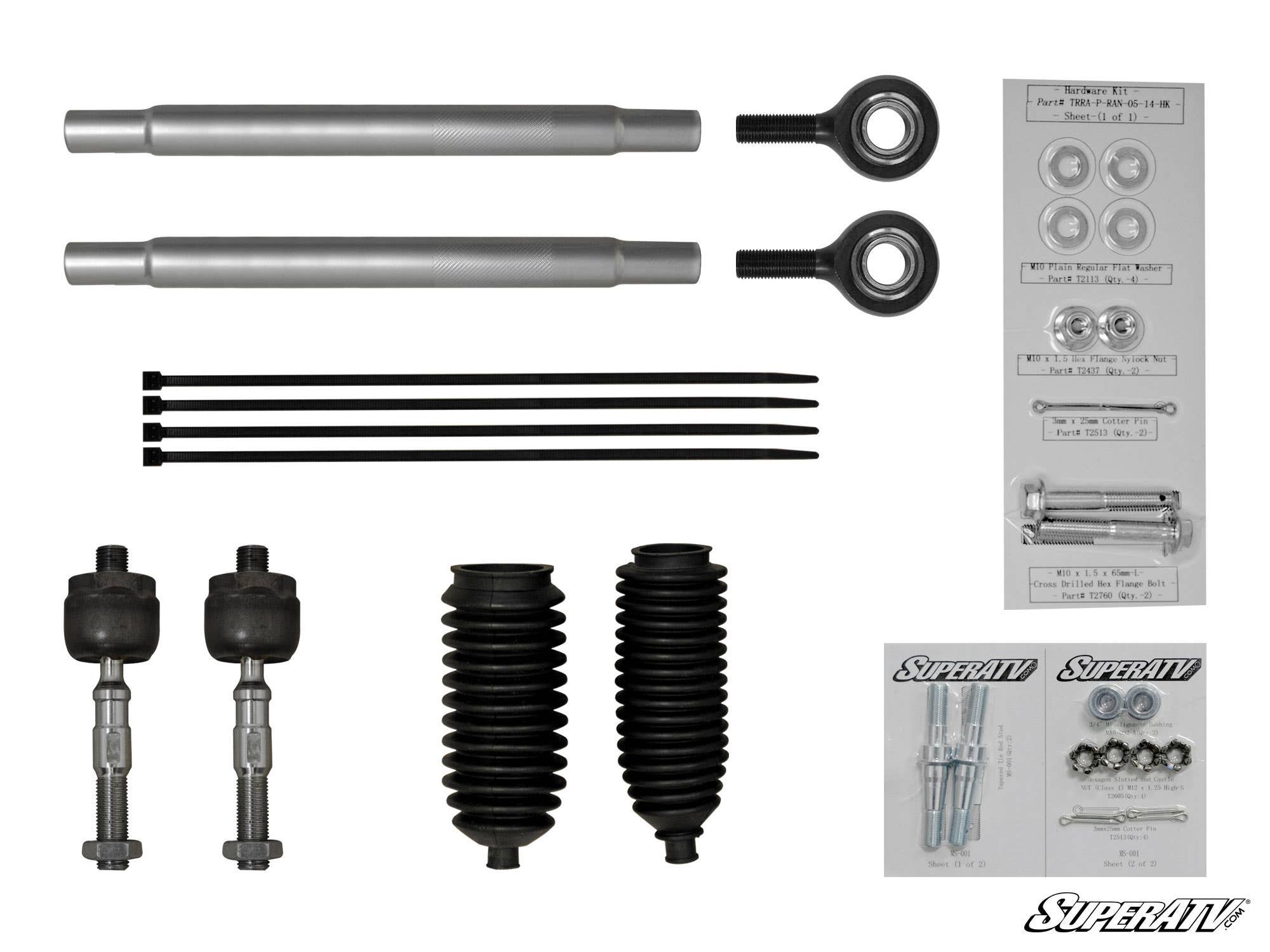 Photo of SuperATV Polaris RZR S 800 Heavy Duty Tie Rod Kit by SuperATV - Premium Tie Rods for UTVs / Side by Sides