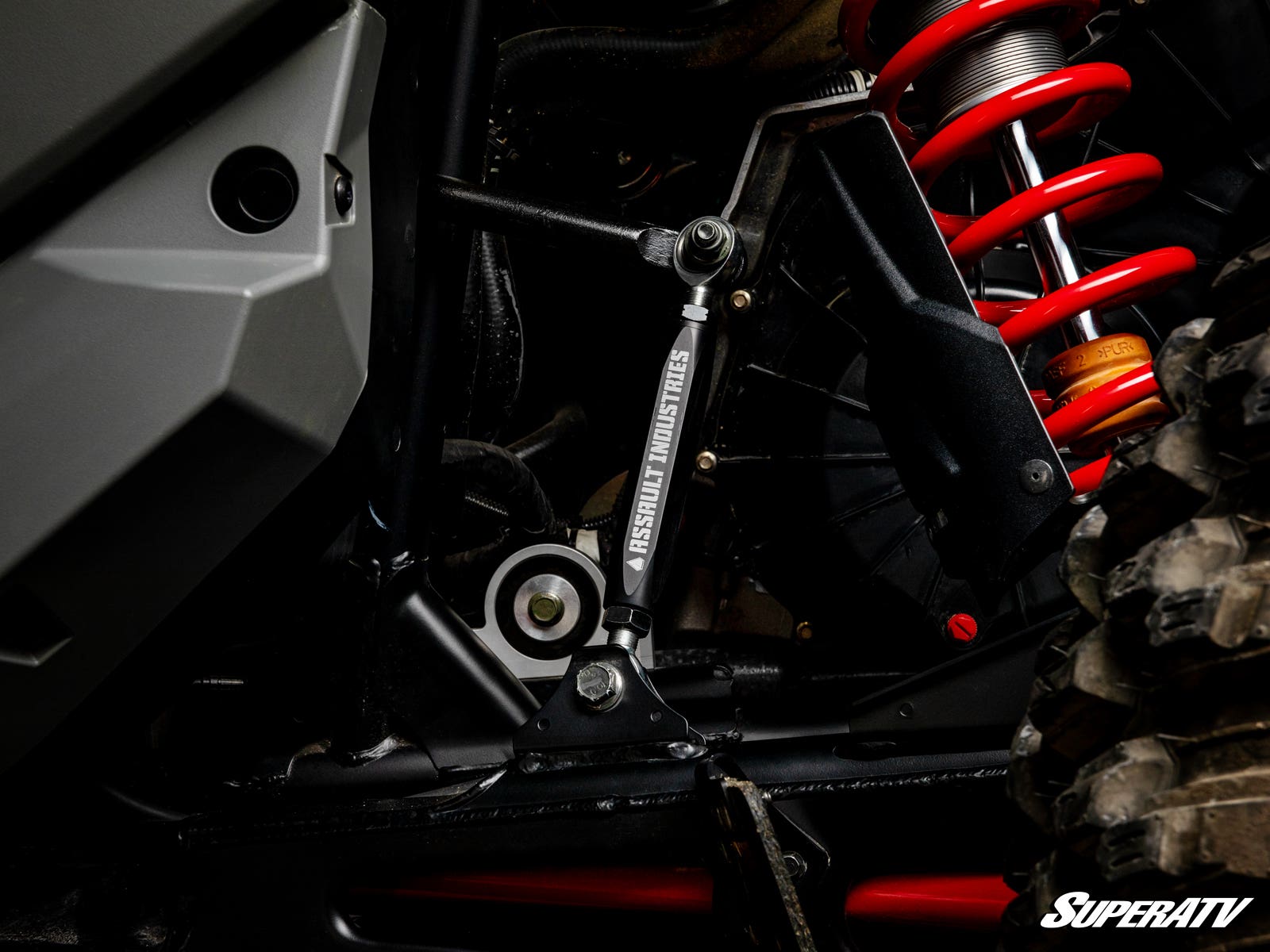 Photo of SuperATV Assault Industries Polaris RZR Turbo R Turret Rear Sway Bar End Links by SuperATV - Premium Sway Bars & Links for UTVs / Side by Sides