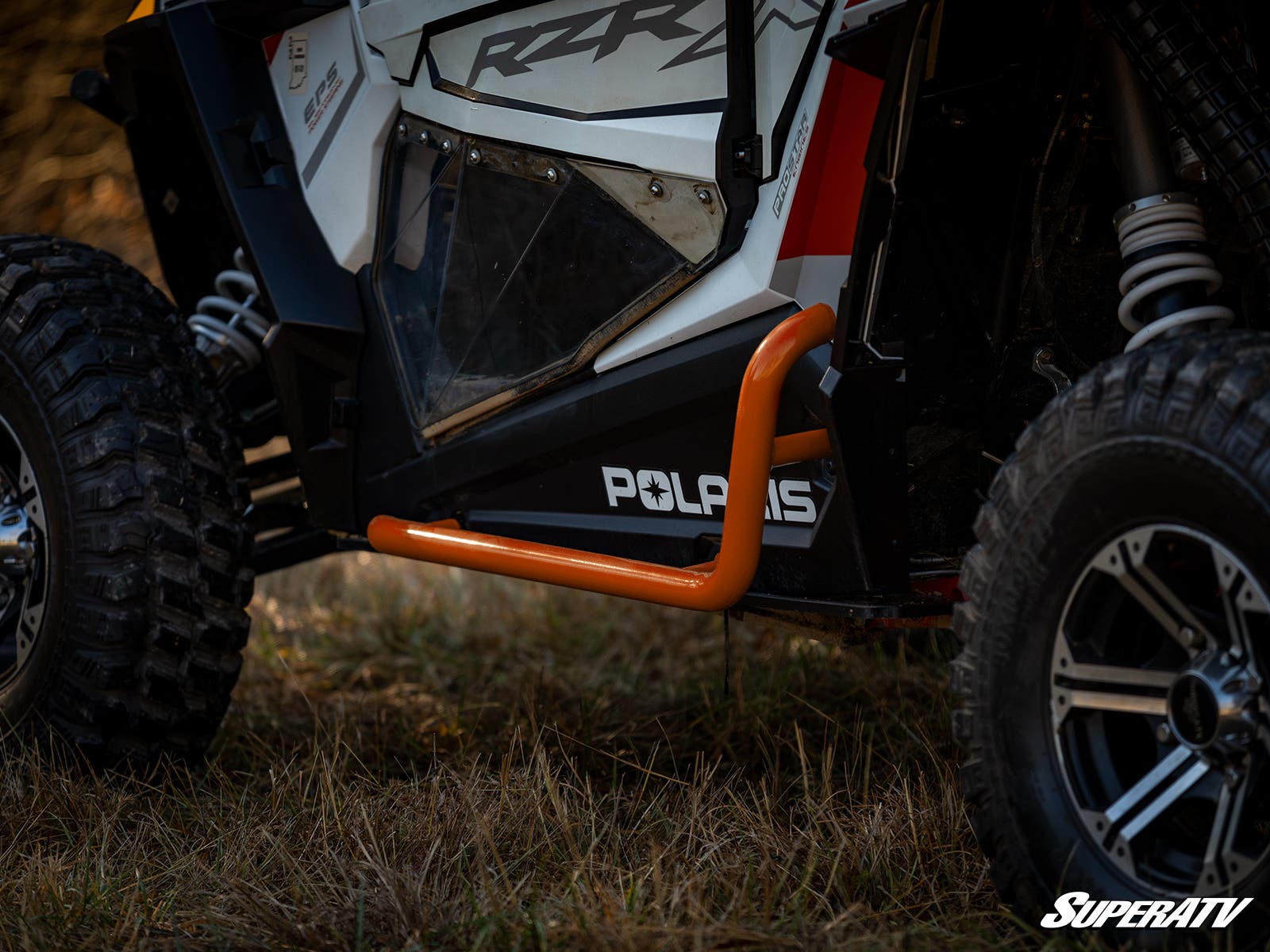 Photo of SuperATV Polaris RZR XP Turbo Heavy Duty Nerf Bars by SuperATV - Premium Nerf Bars for UTVs / Side by Sides