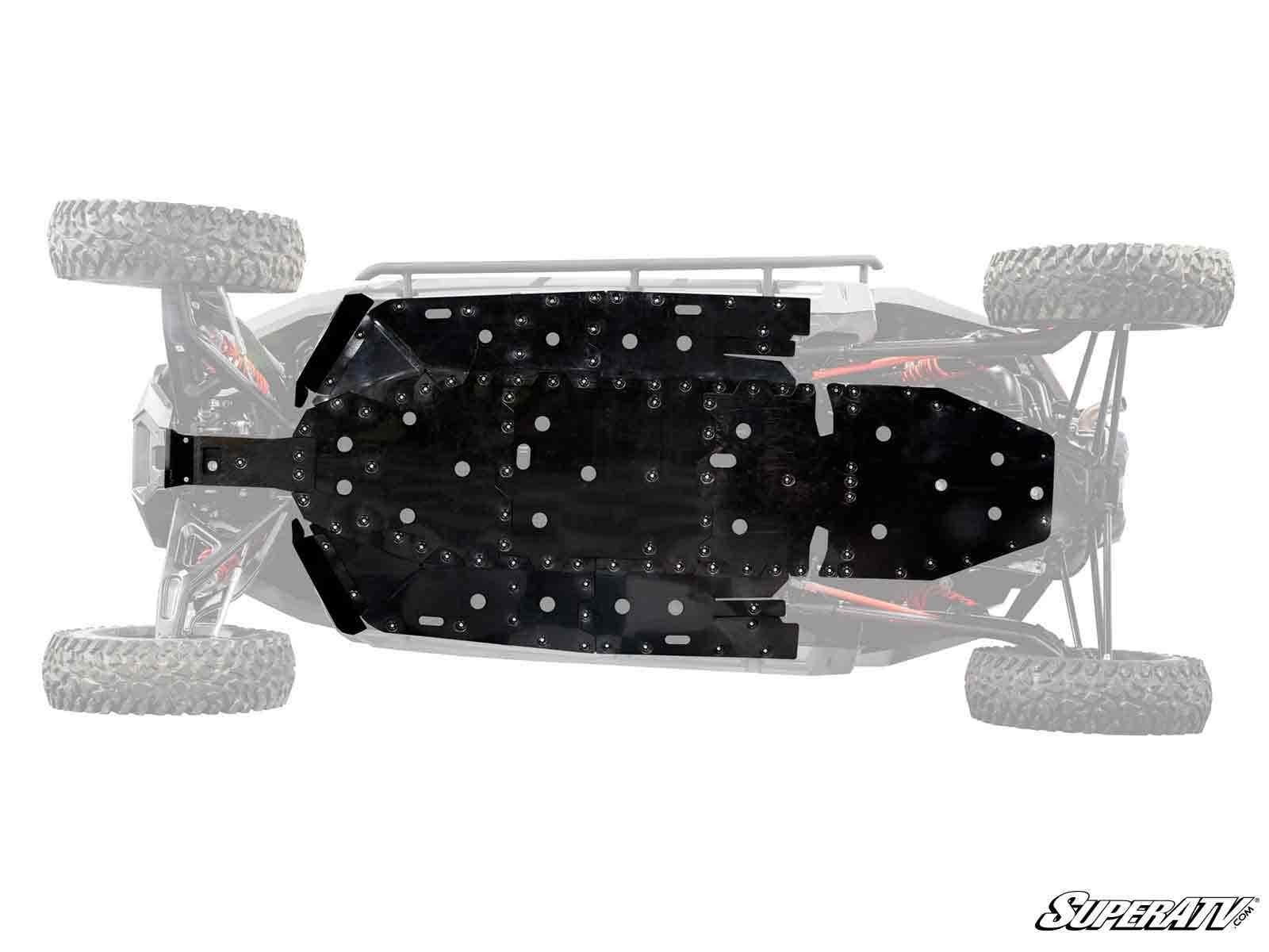 Photo of SuperATV Polaris RZR Turbo R 4 Full Skid Plate by SuperATV - Premium Skid Plates & Guards for UTVs / Side by Sides
