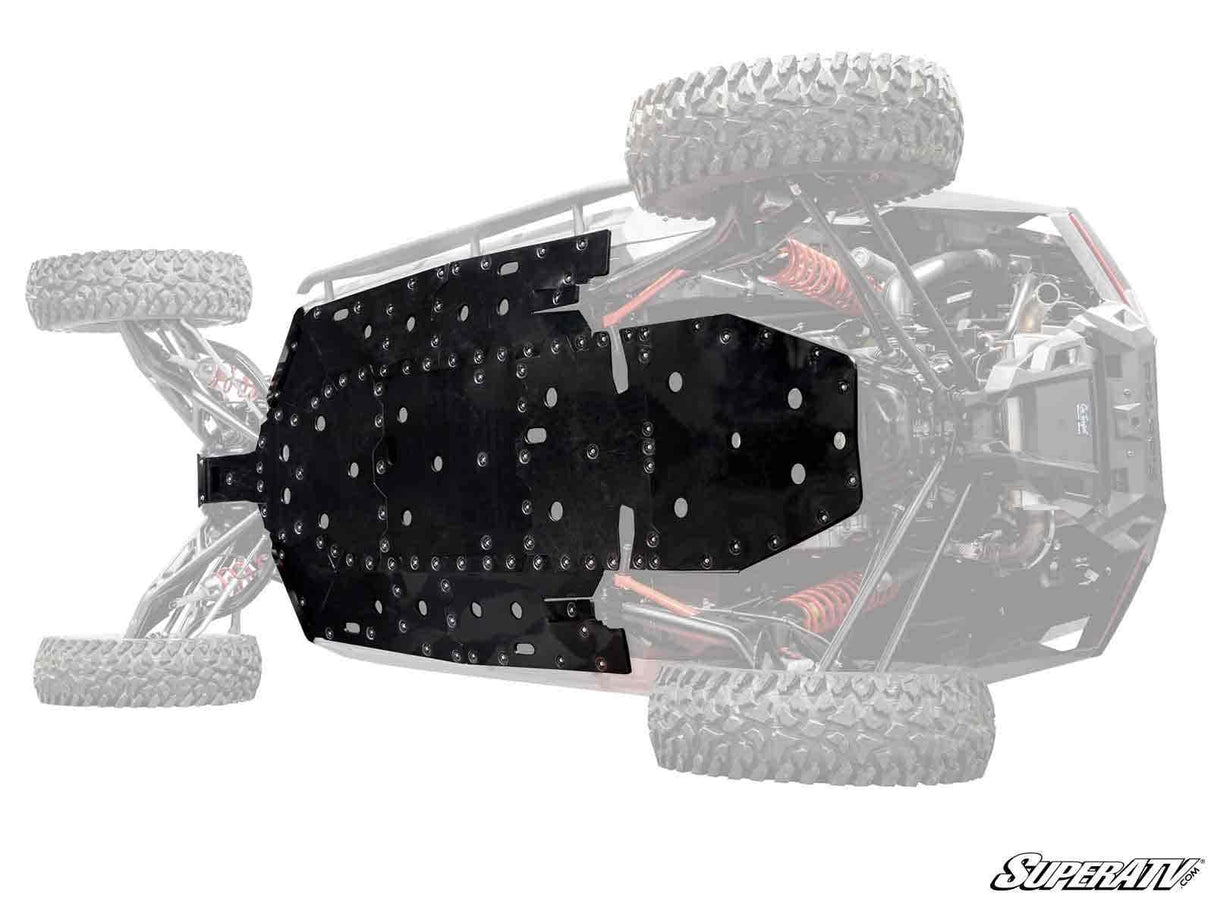 SuperATV Polaris RZR Turbo R 4 Full Skid Plate