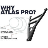 Polaris RZR Turbo R Atlas Pro 1.5" Offset Front A-Arms