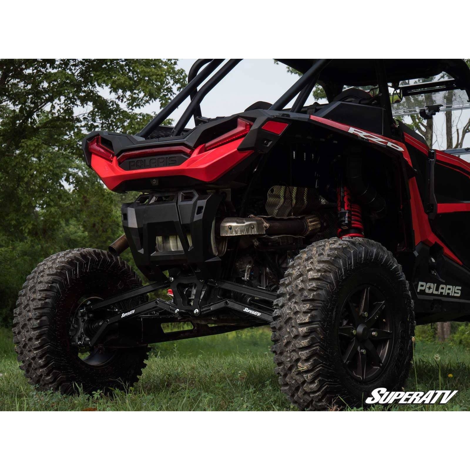 Photo of Polaris RZR Turbo S Boxed High Clearance Radius Arms by SuperATV - Premium Radius Rods & Plates for UTVs / Side by Sides
