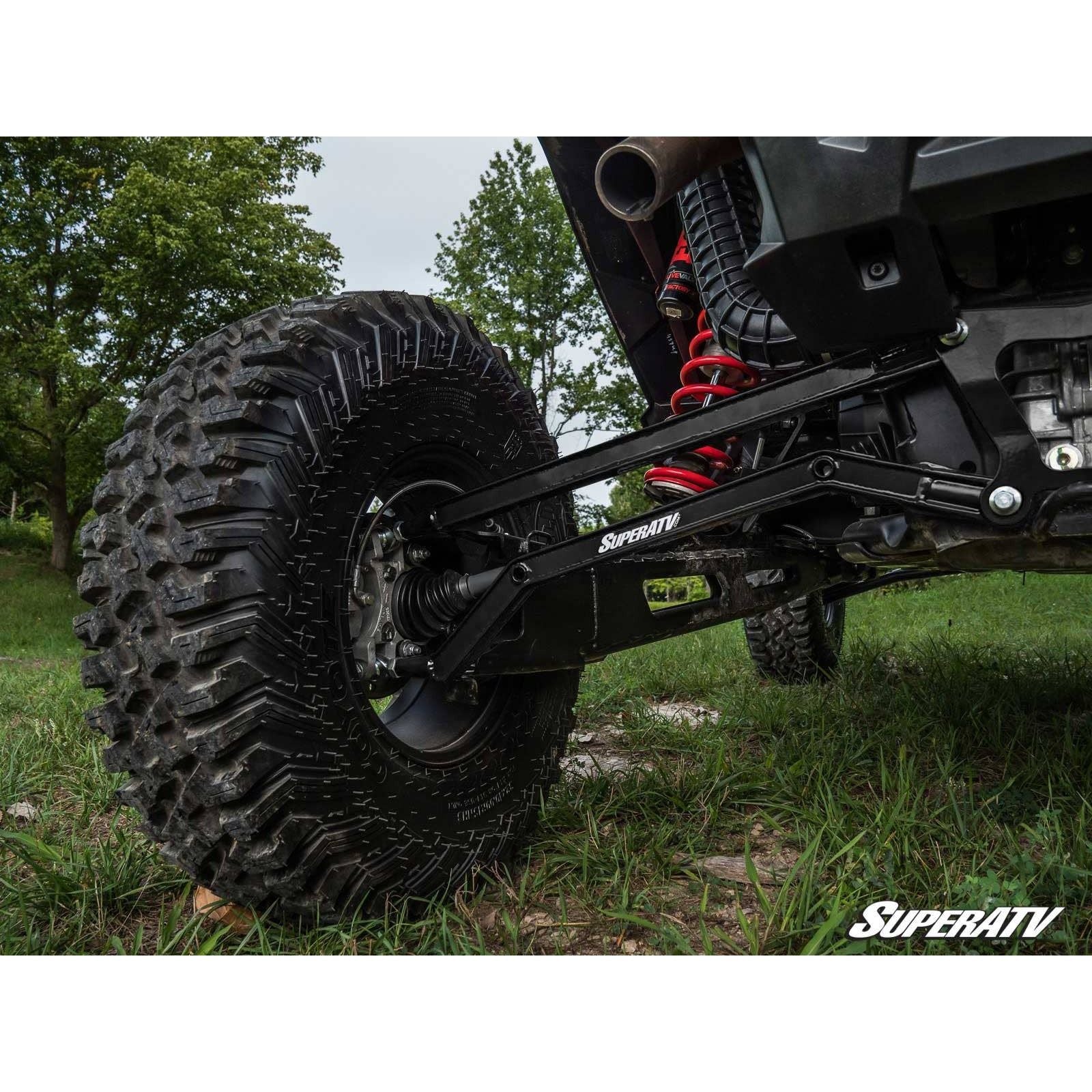 Photo of Polaris RZR Turbo S Boxed High Clearance Radius Arms by SuperATV - Premium Radius Rods & Plates for UTVs / Side by Sides