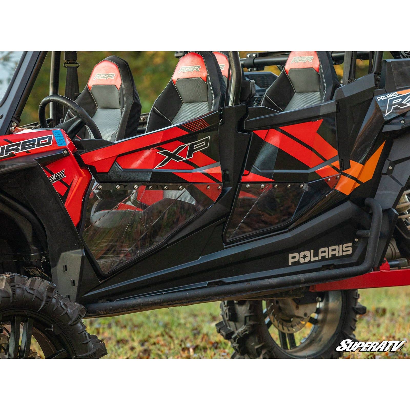 Photo of Polaris RZR Turbo S Clear Lower Doors by SuperATV - Premium Doors for UTVs / Side by Sides