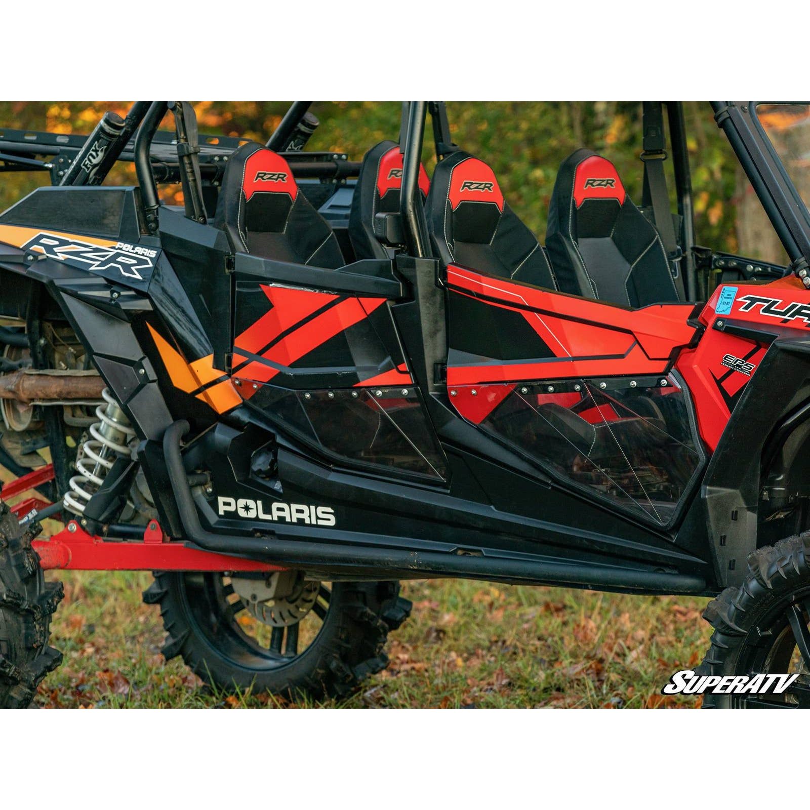 Photo of Polaris RZR Turbo S Clear Lower Doors by SuperATV - Premium Doors for UTVs / Side by Sides