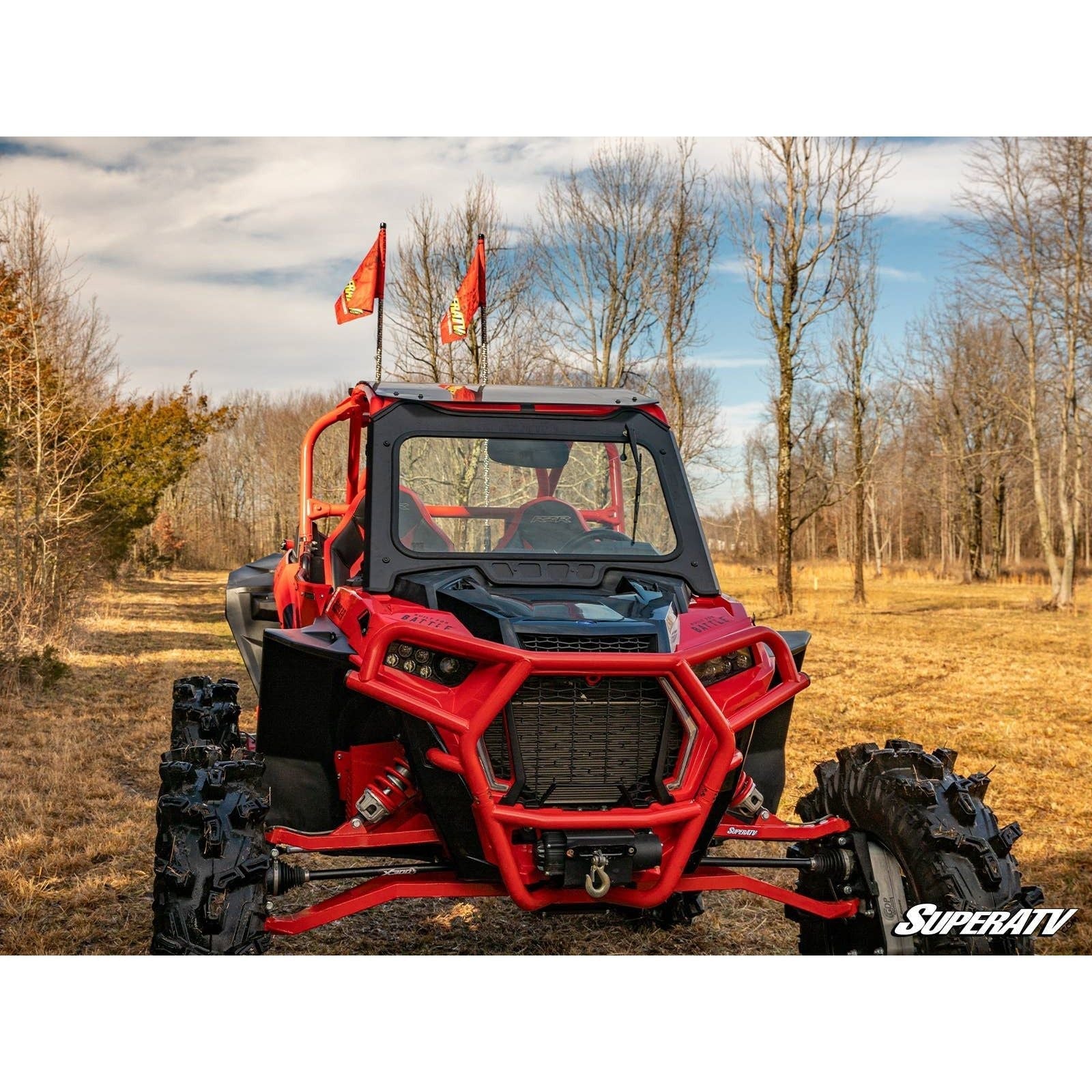 Photo of Polaris RZR Turbo S Glass Windshield by SuperATV - Premium Windshields for UTVs / Side by Sides